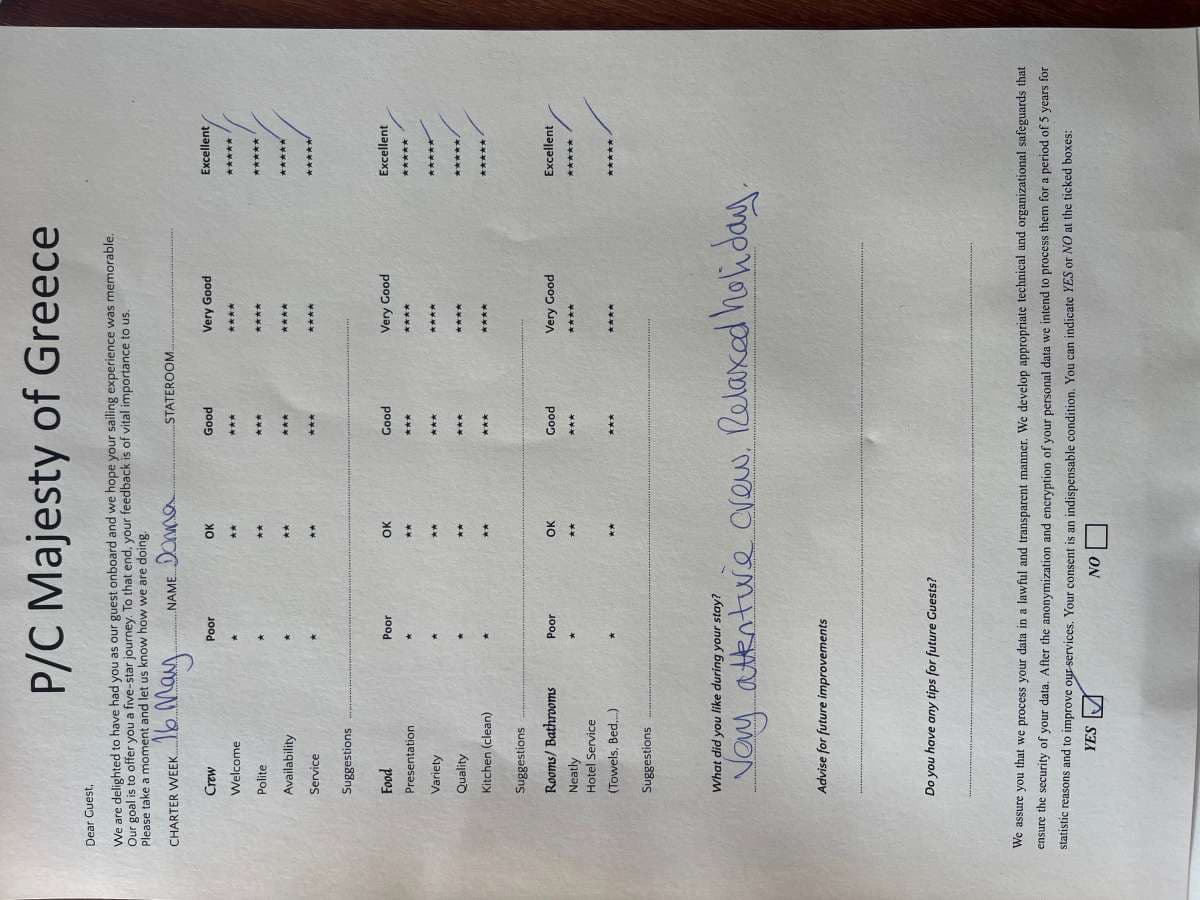 MAJESTY OF GREECE guest review