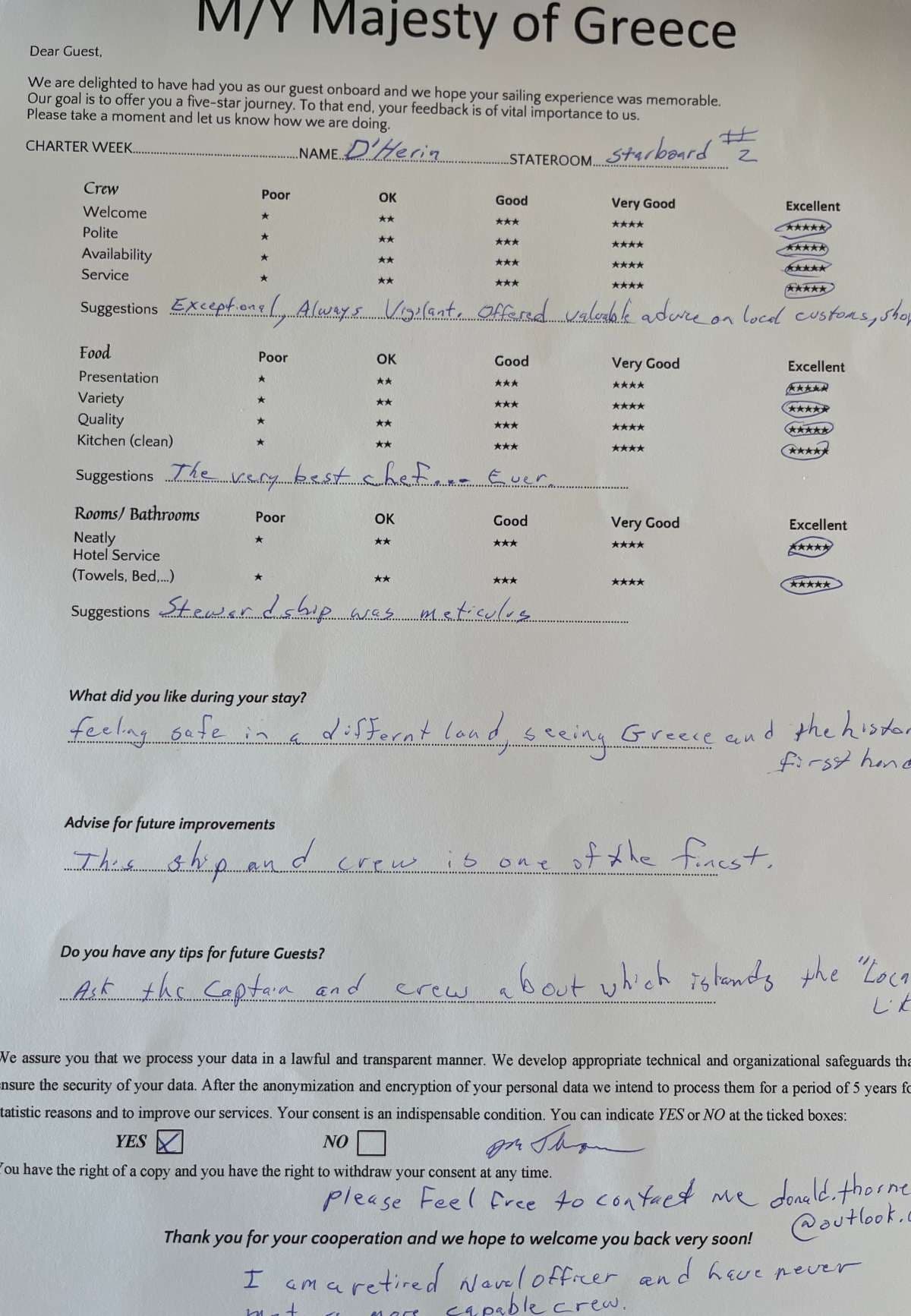 MAJESTY OF GREECE guest review