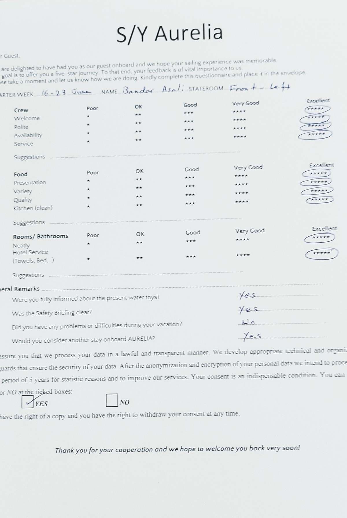 AURELIA guest review