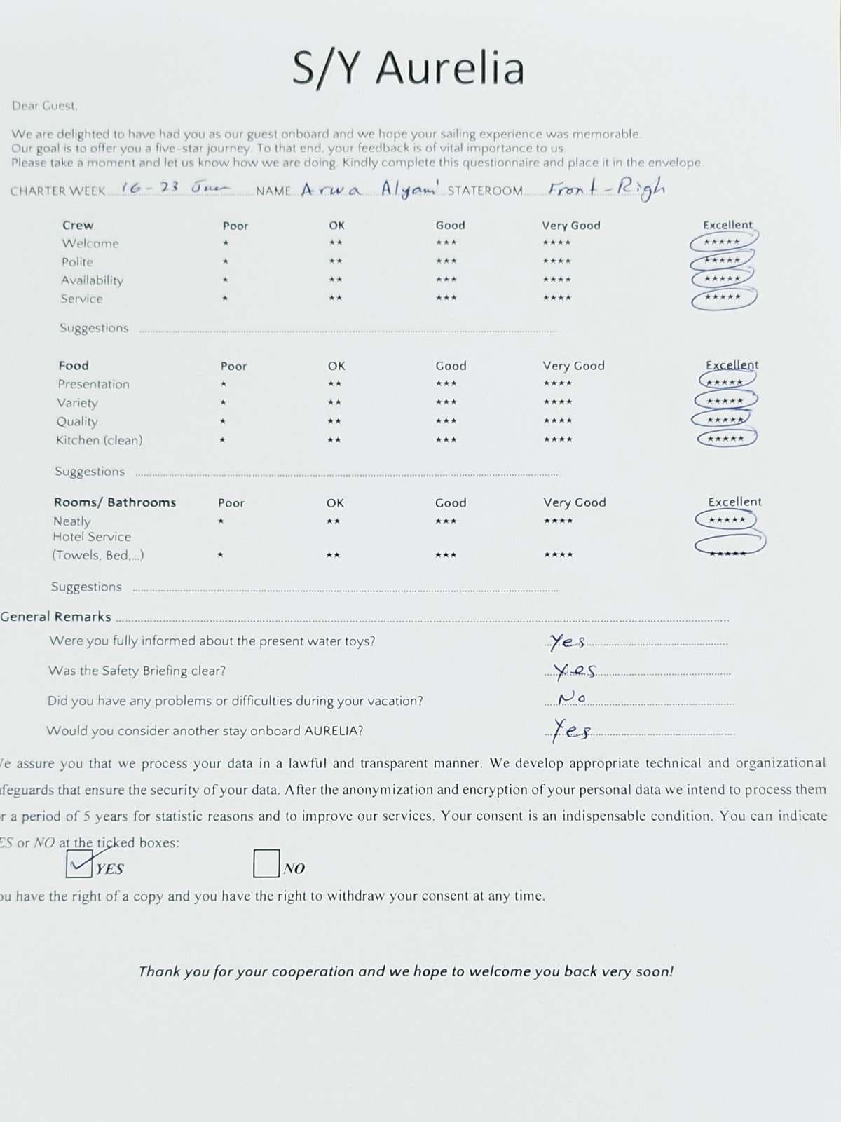 AURELIA guest review