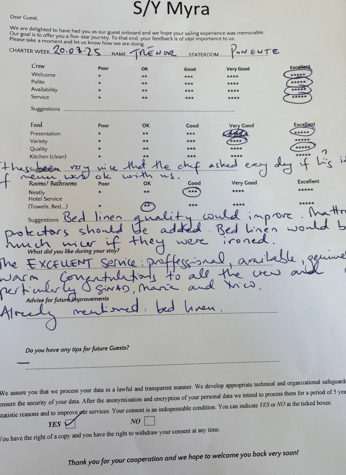 MYRA guest review