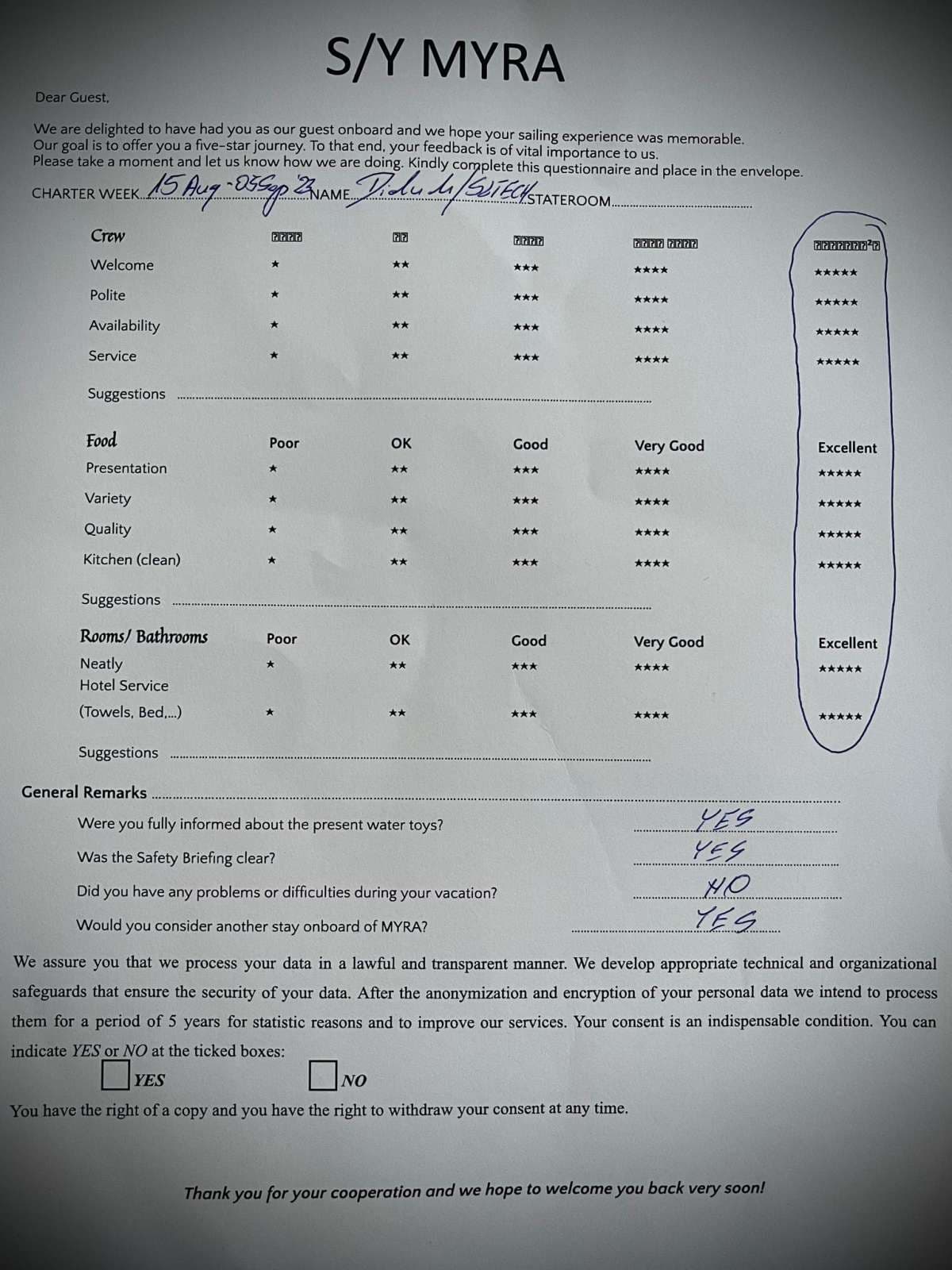MYRA guest review