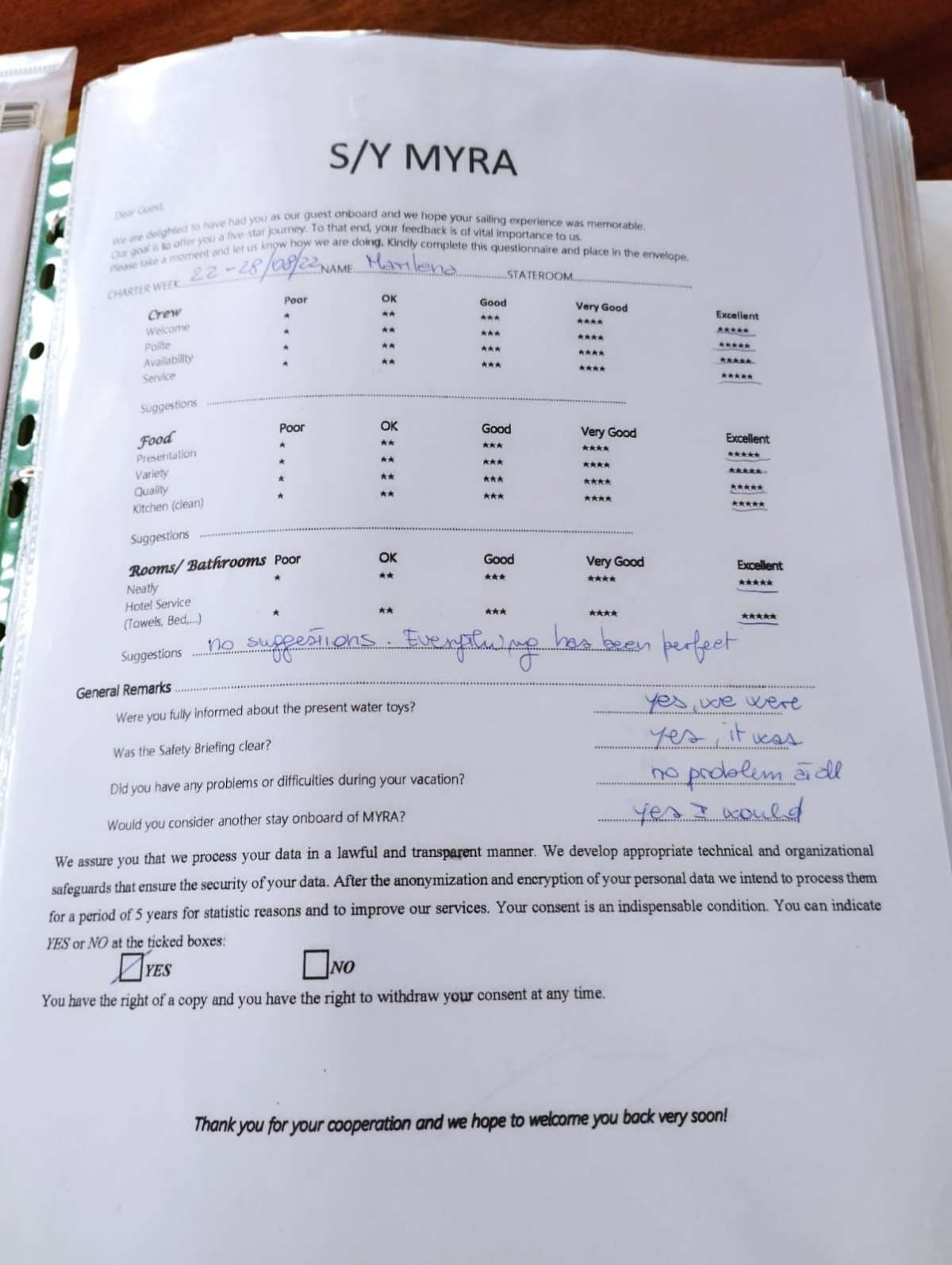 MYRA guest review
