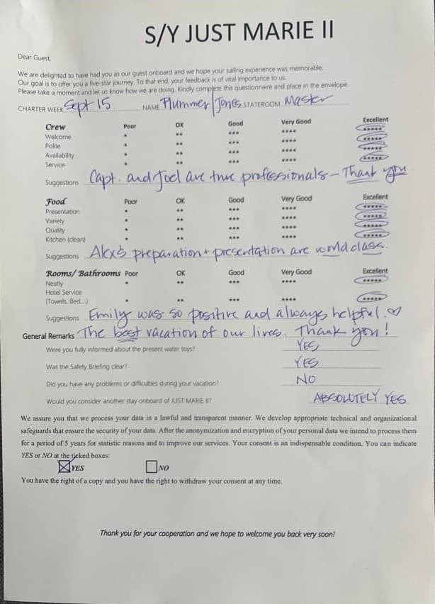 JUST MARIE 2 guest review