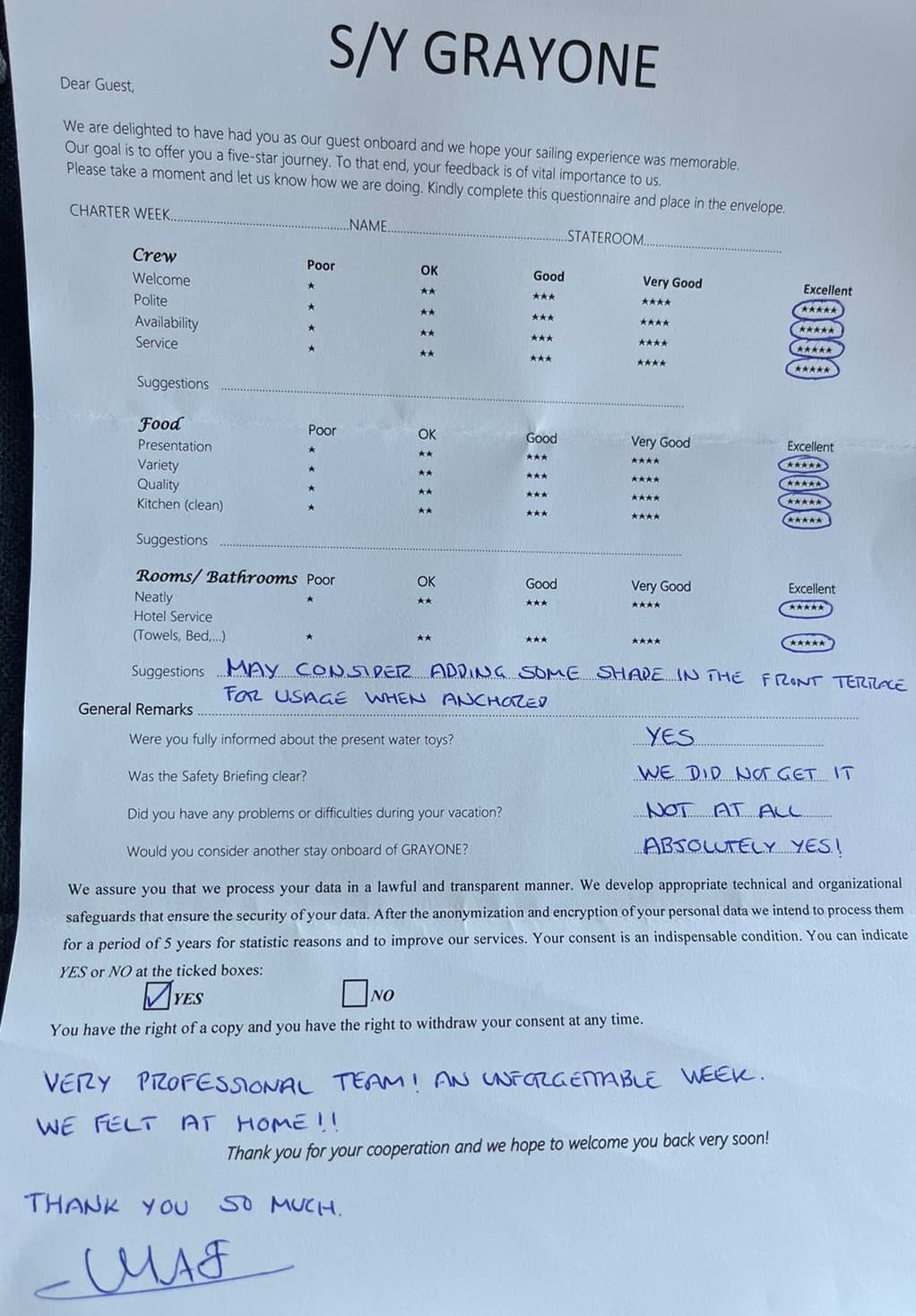 GRAYONE guest review