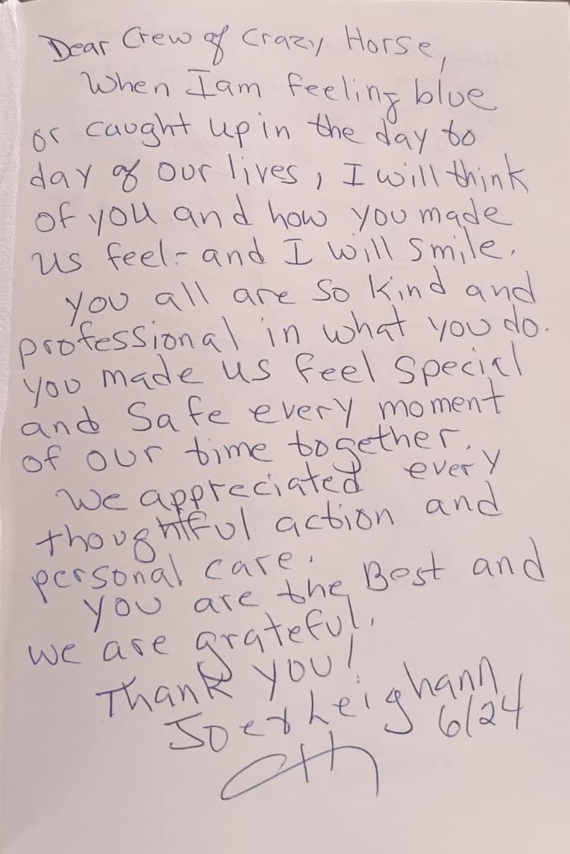 CRAZY HORSE guest review