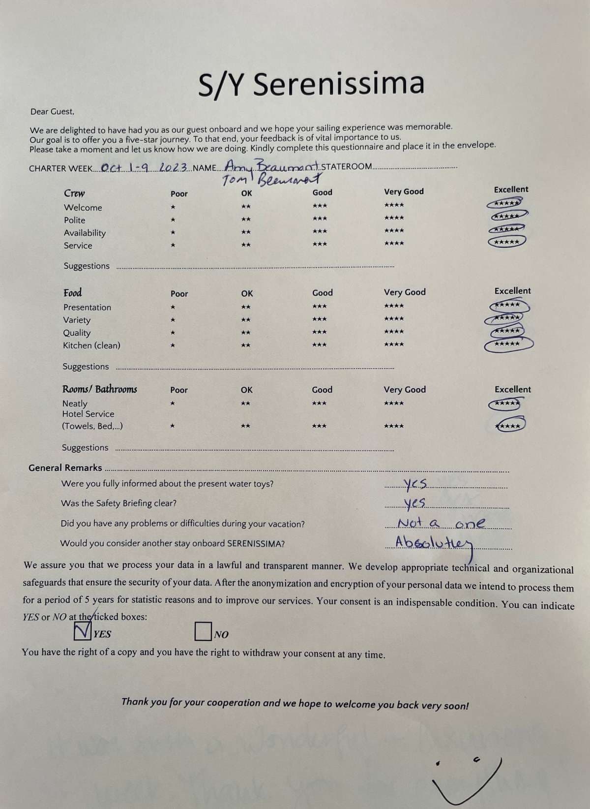 SERENISSIMA guest review