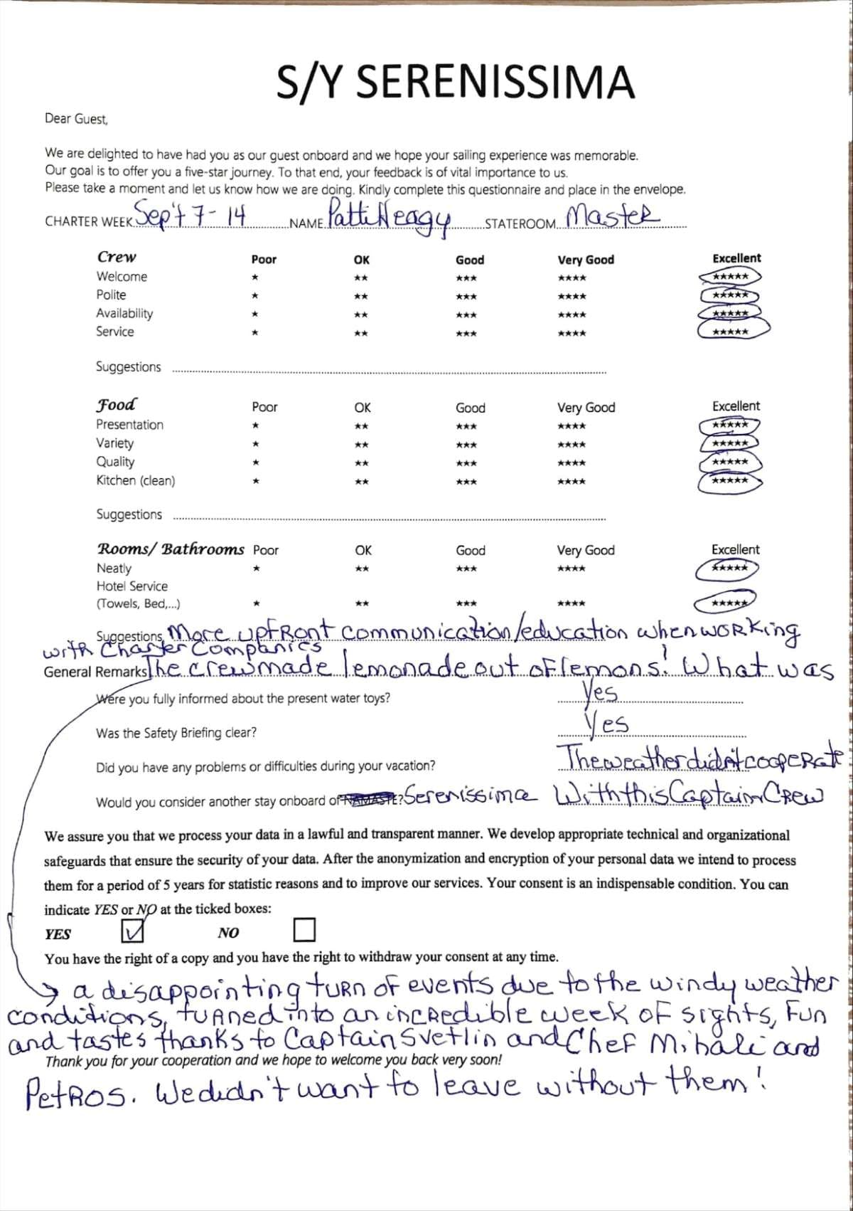 SERENISSIMA guest review