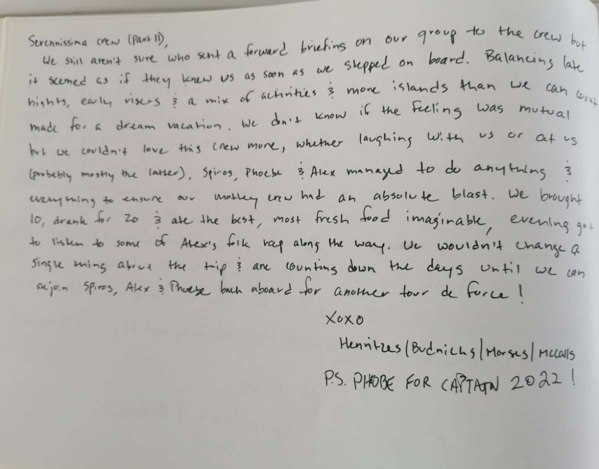 SERENISSIMA guest review