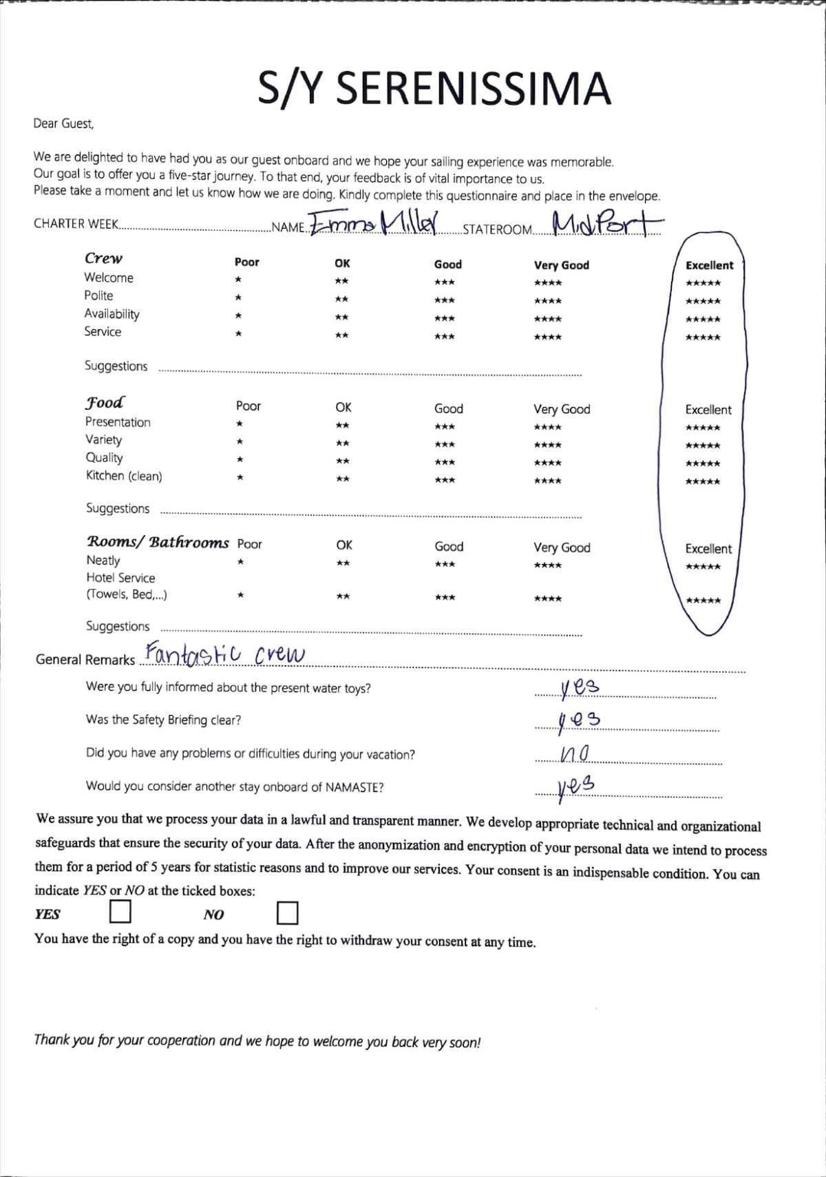 SERENISSIMA guest review