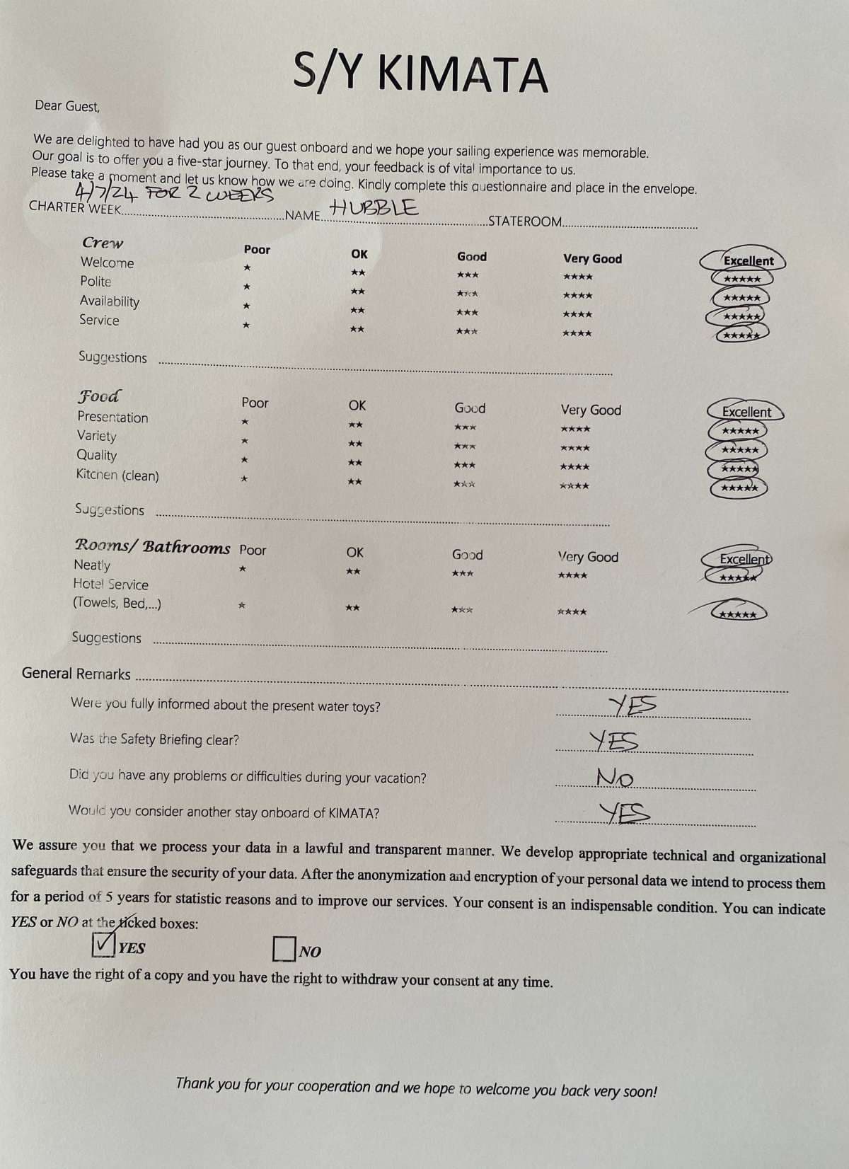 KIMATA guest review