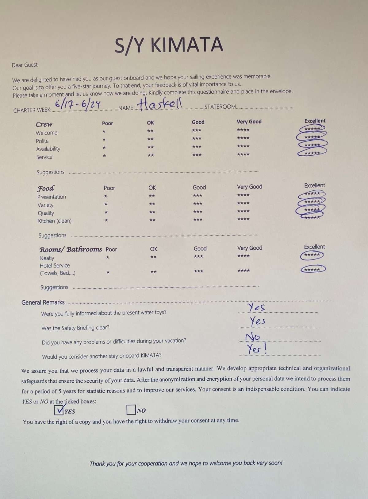 KIMATA guest review
