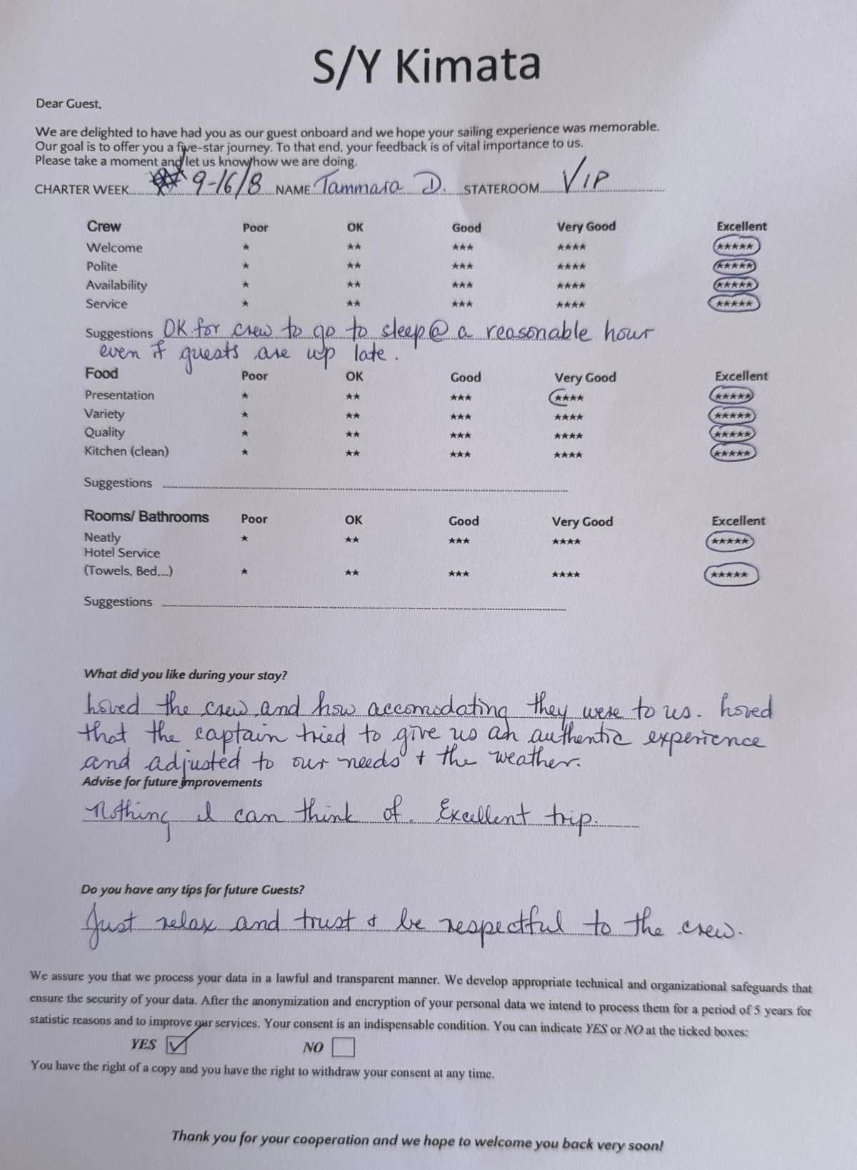 KIMATA guest review