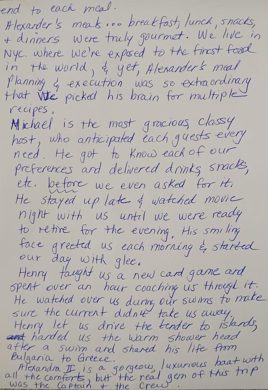 ALEXANDRA II guest review