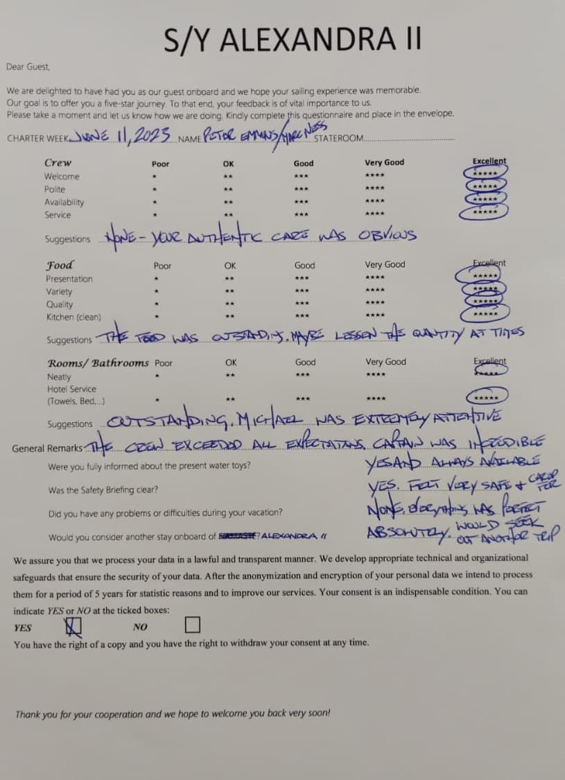 ALEXANDRA II guest review