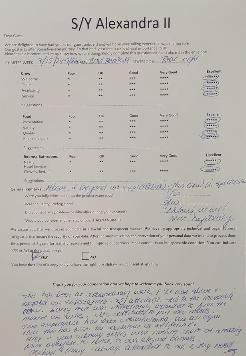 ALEXANDRA II guest review