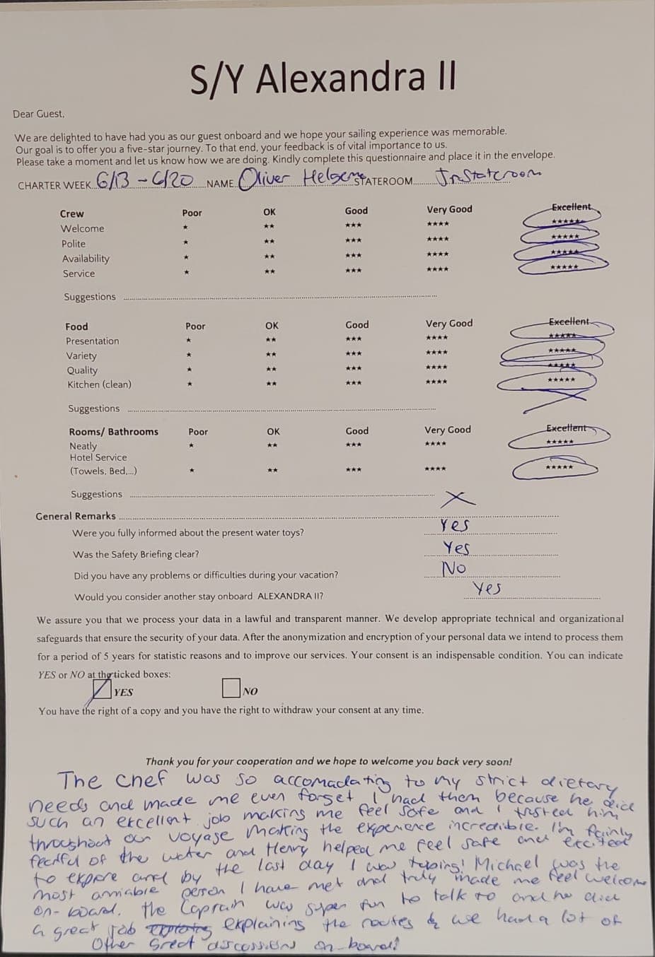 ALEXANDRA II guest review