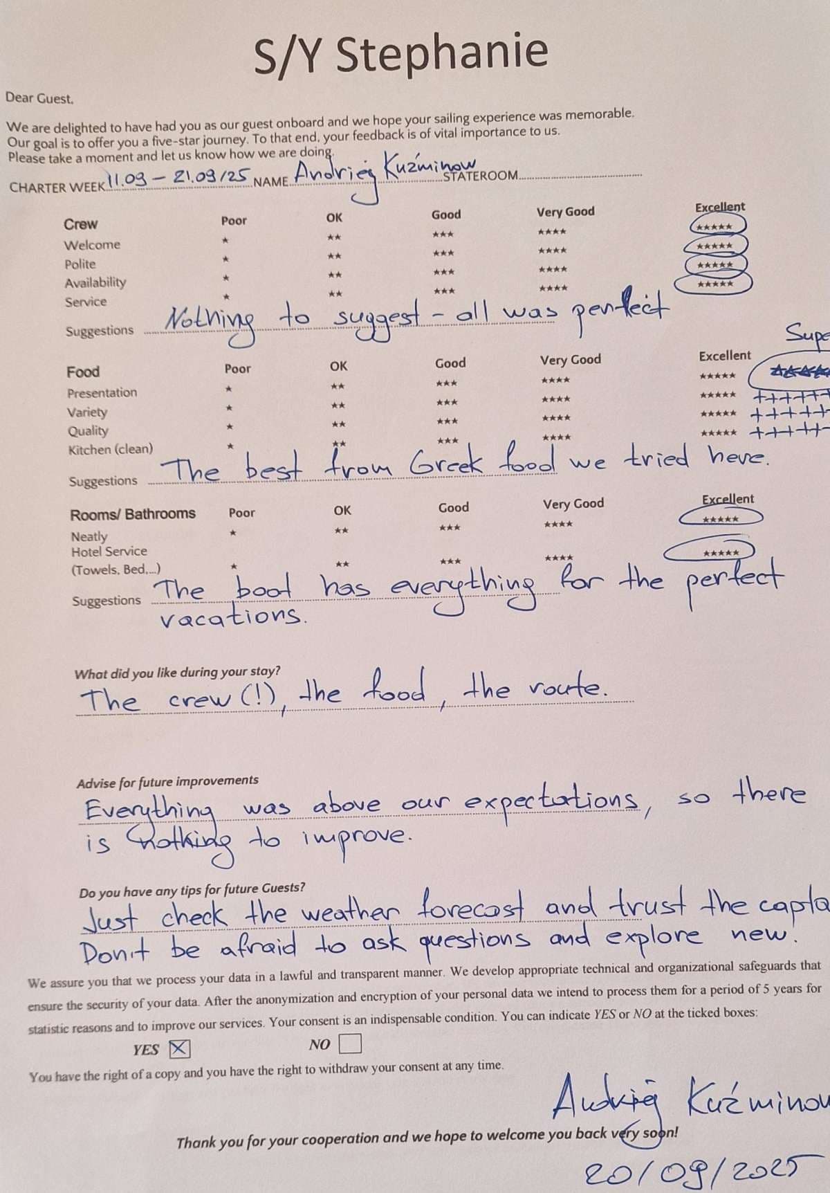 STEPHANIE guest review
