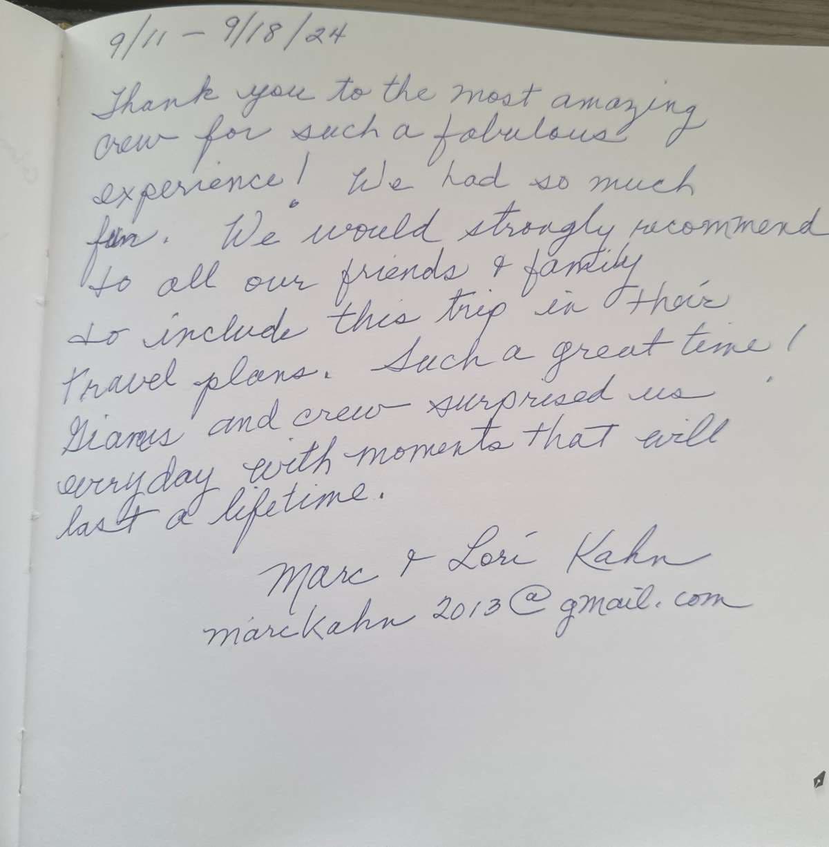 NAMASTE (SAMANA) guest review