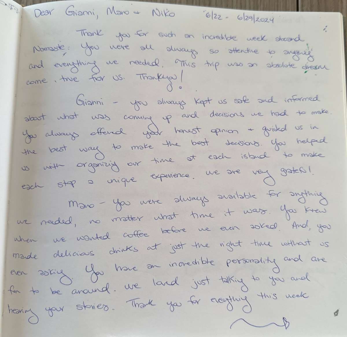 NAMASTE (SAMANA) guest review