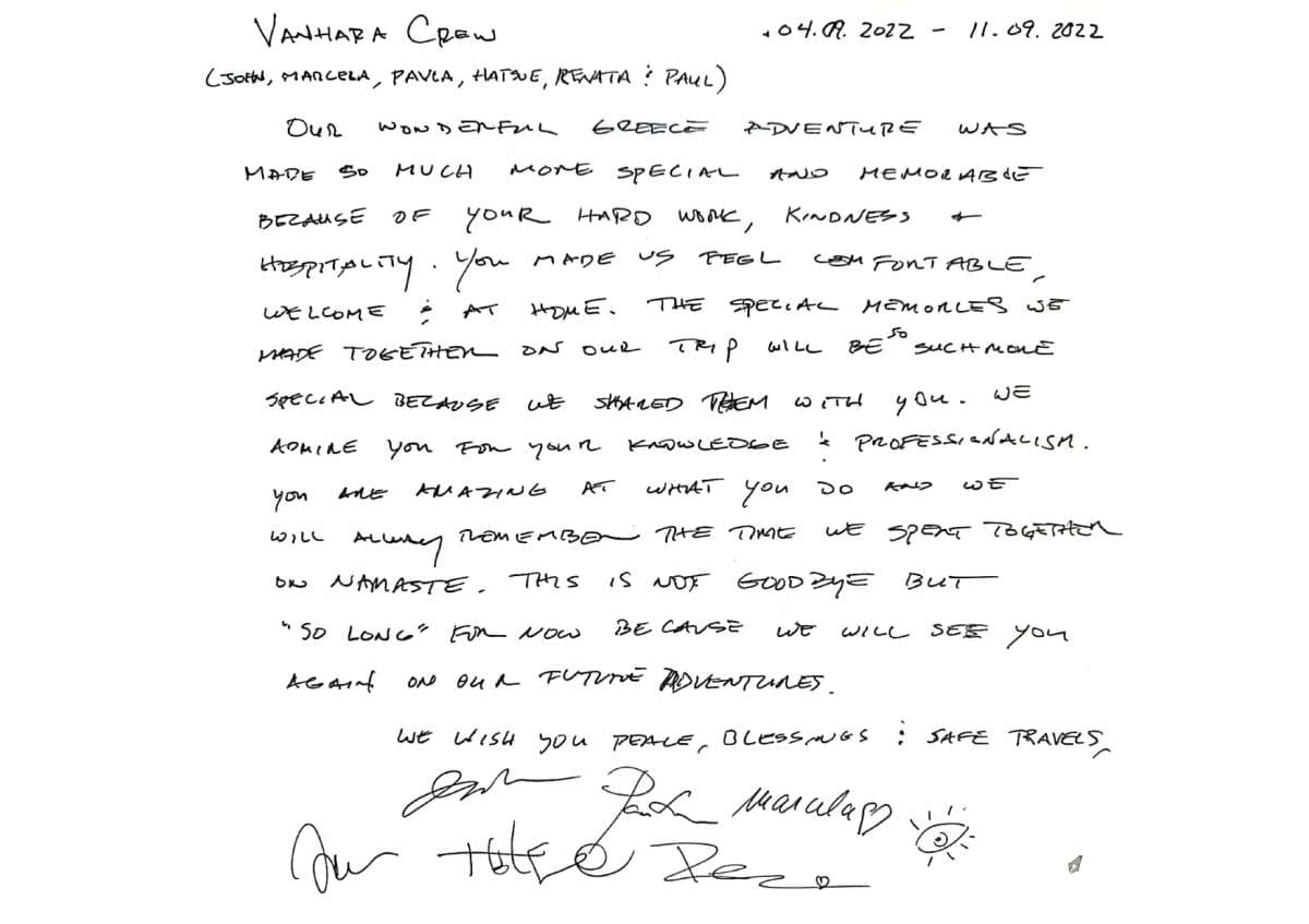 NAMASTE (SAMANA) guest review