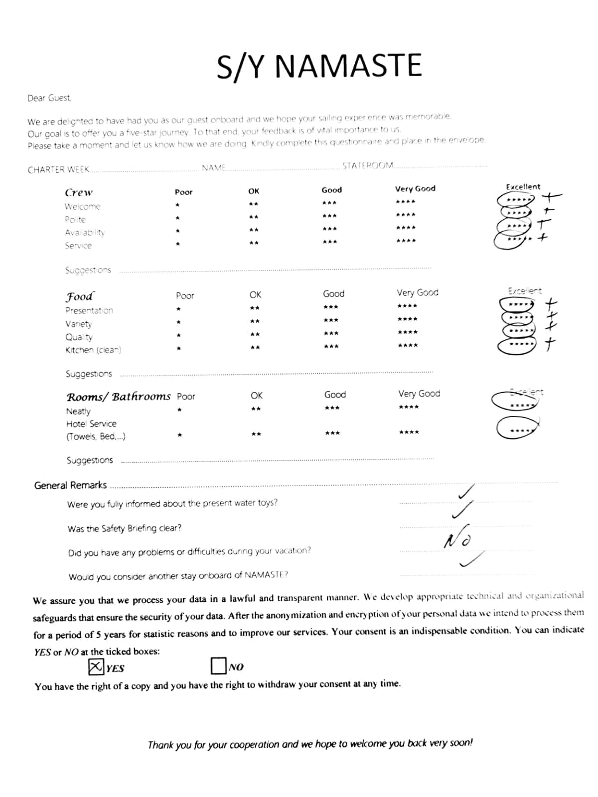 NAMASTE (SAMANA) guest review