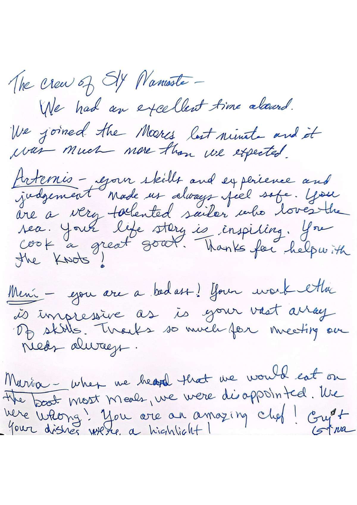NAMASTE (SAMANA) guest review