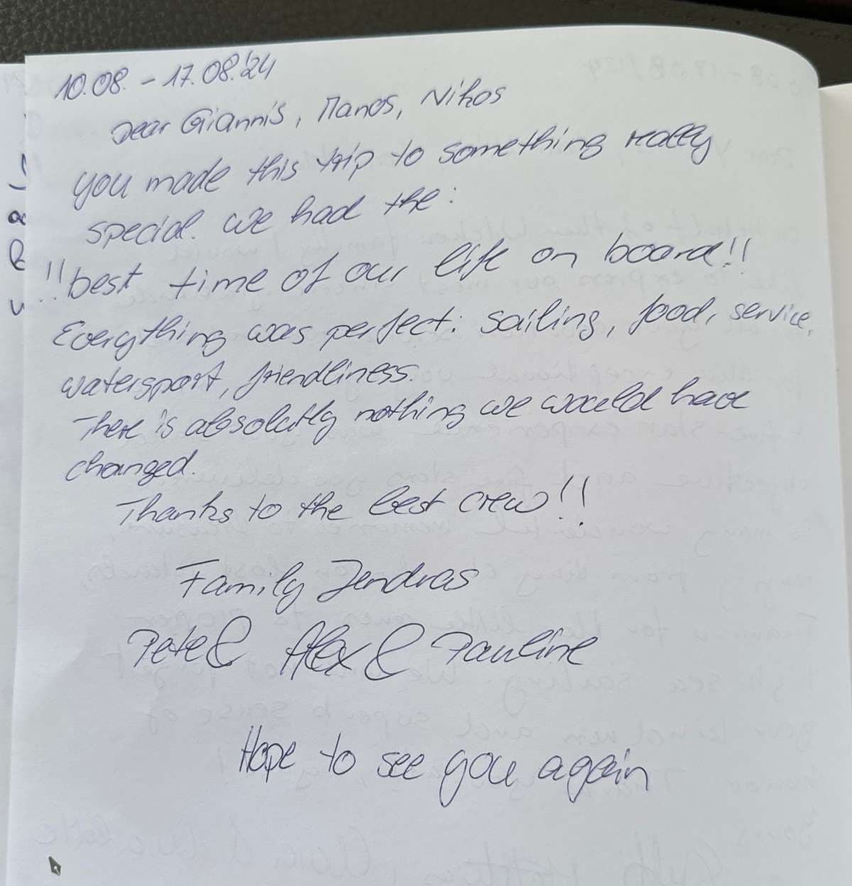 NAMASTE (SAMANA) guest review
