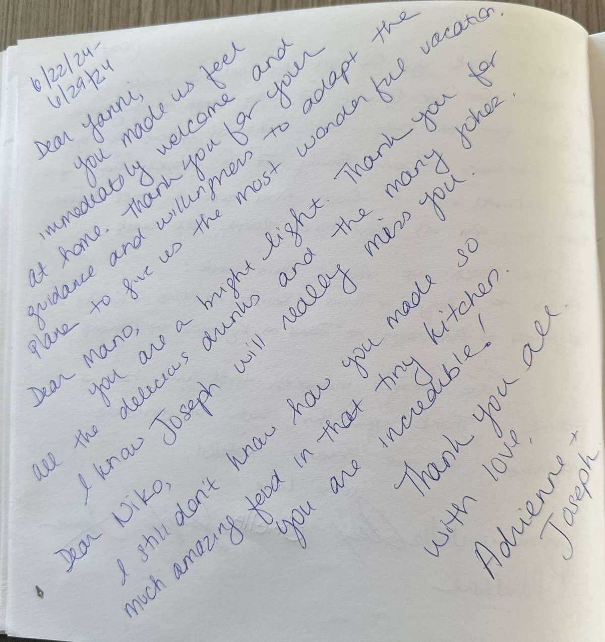 NAMASTE (SAMANA) guest review