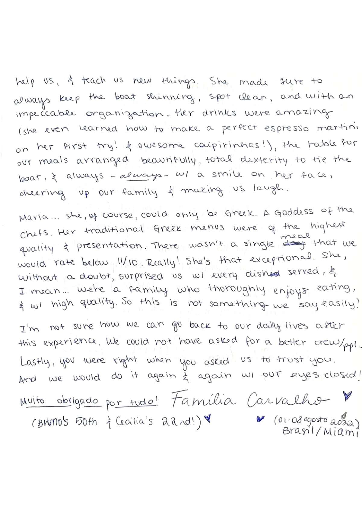 NAMASTE (SAMANA) guest review