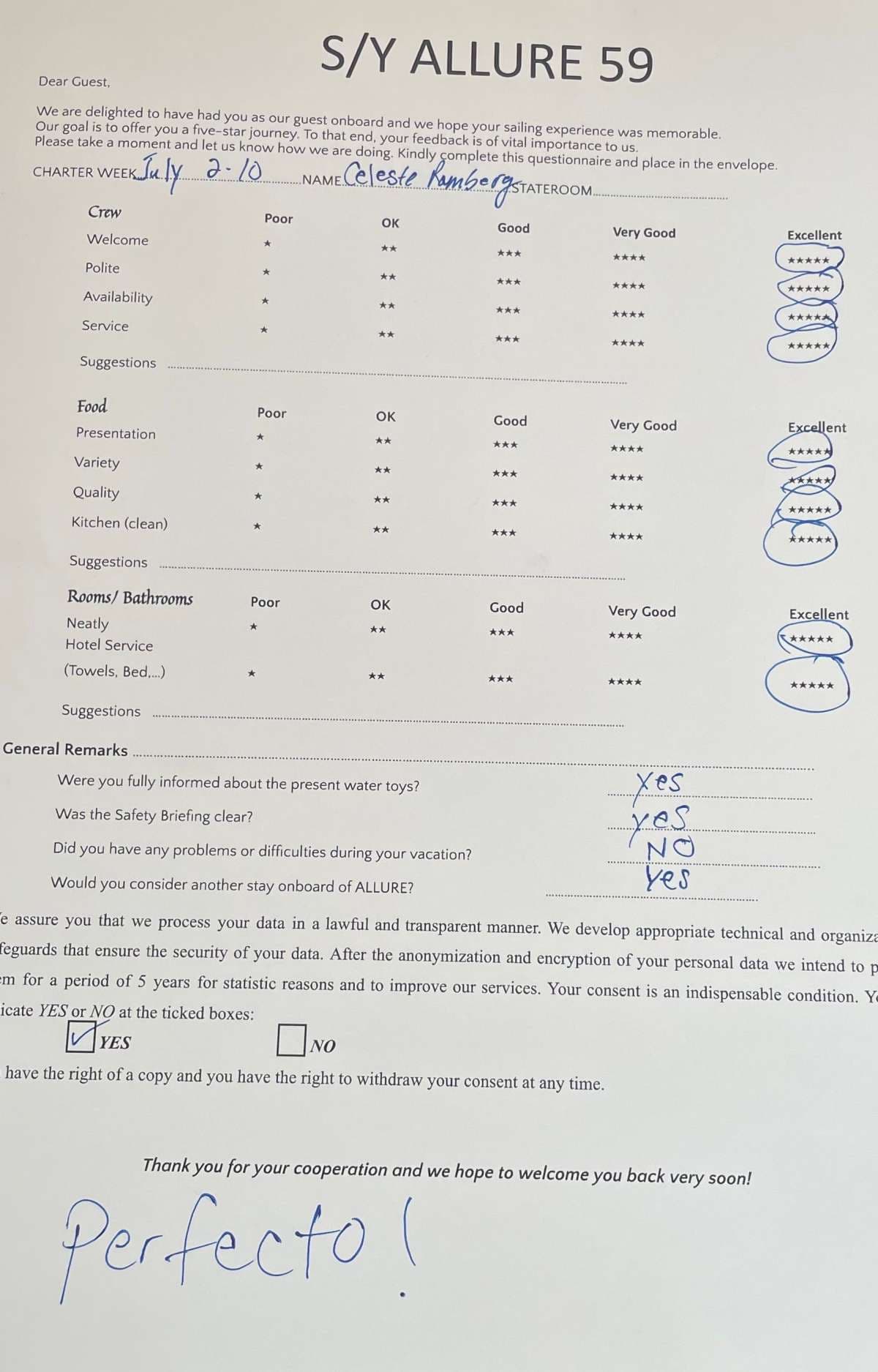 ALLURE guest review
