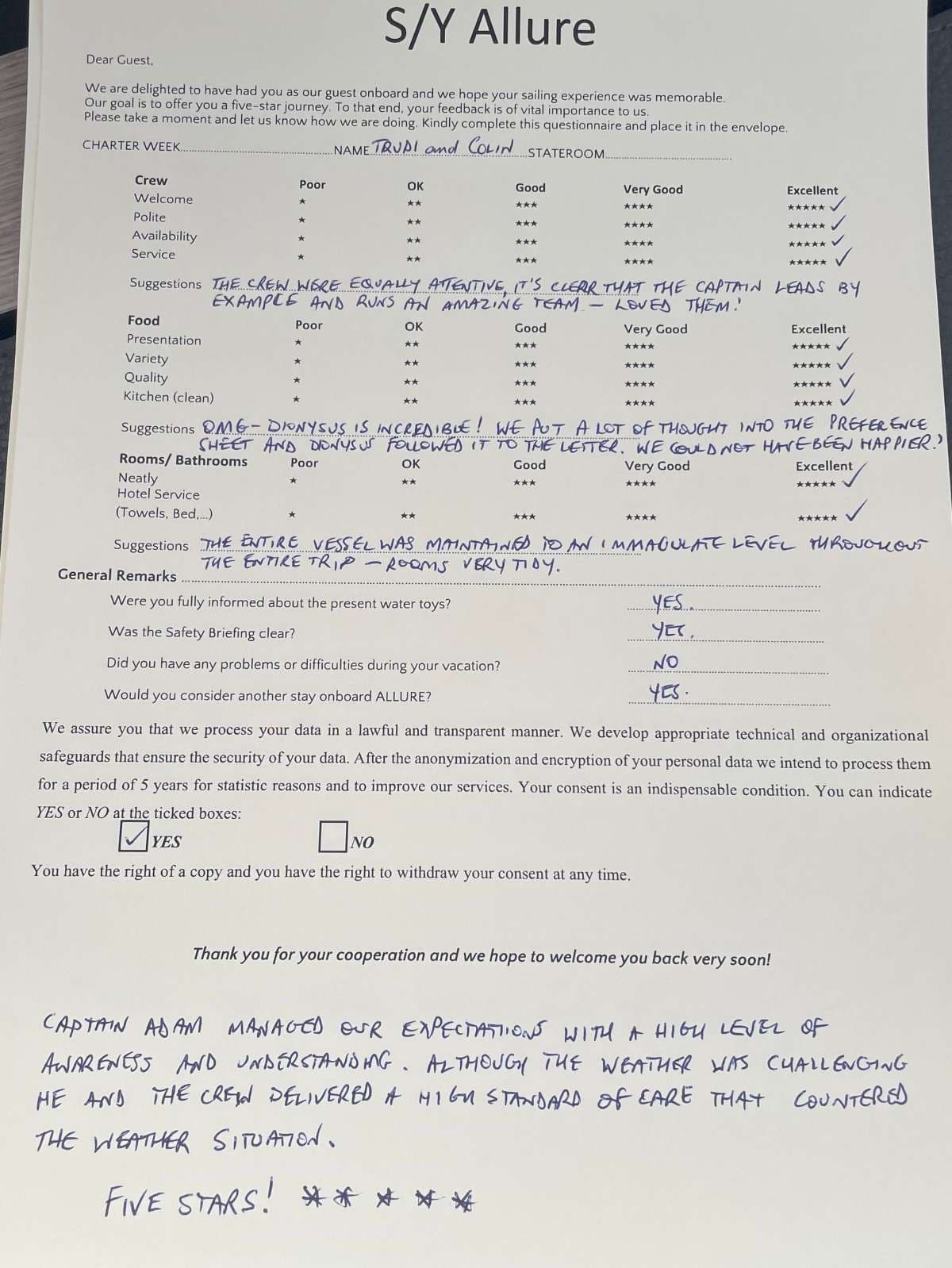 ALLURE guest review