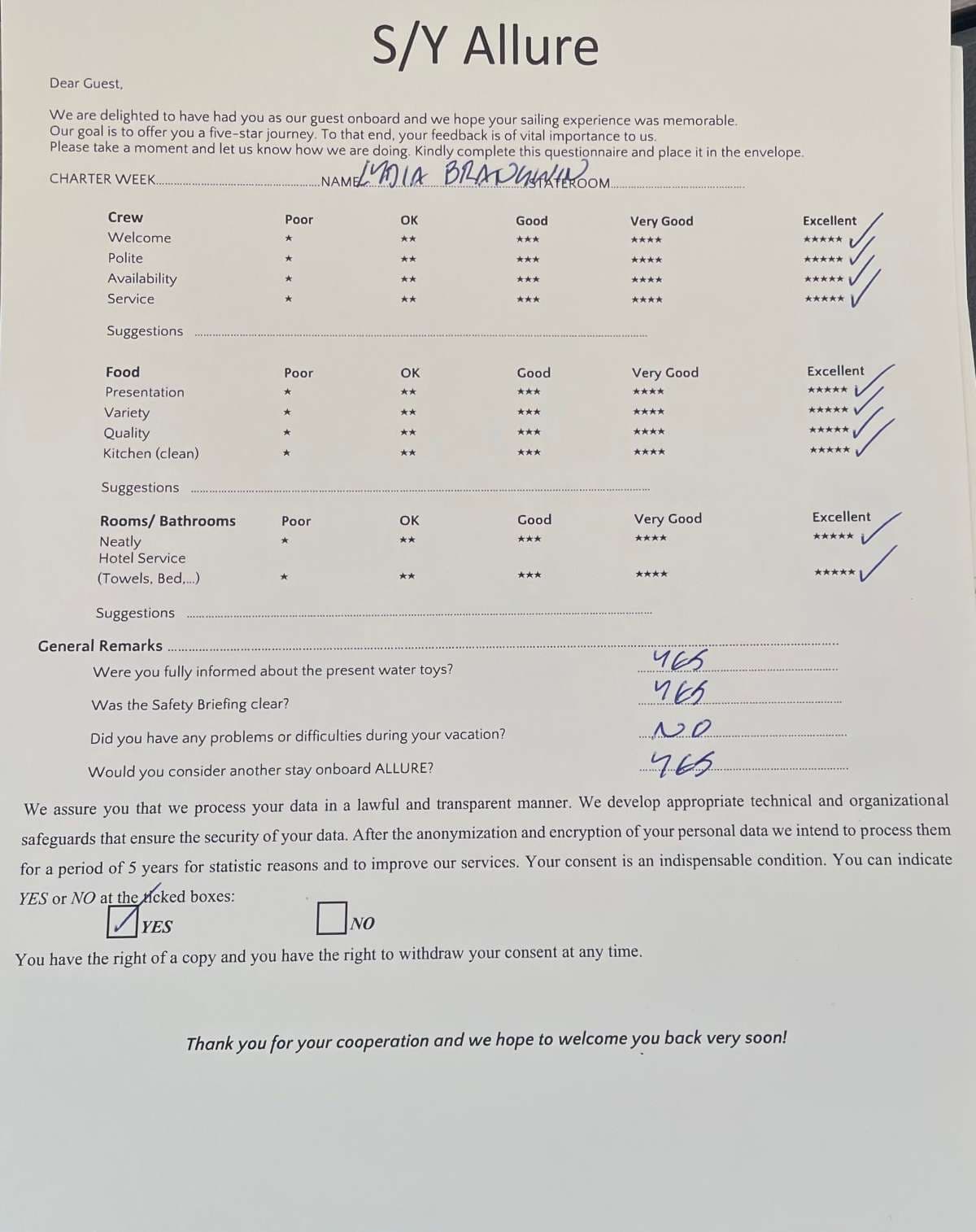 ALLURE guest review