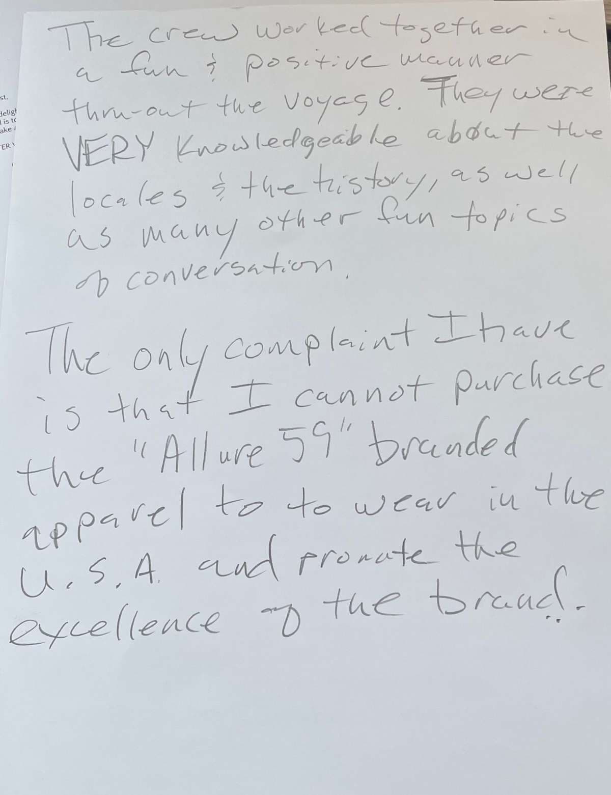 ALLURE guest review