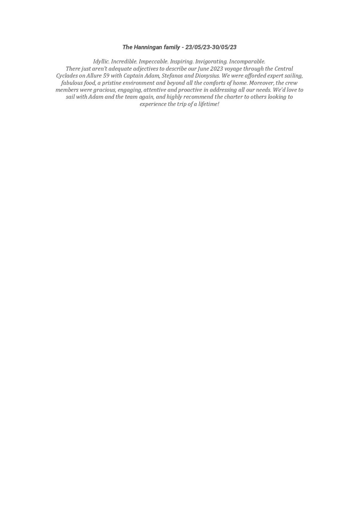 ALLURE guest review