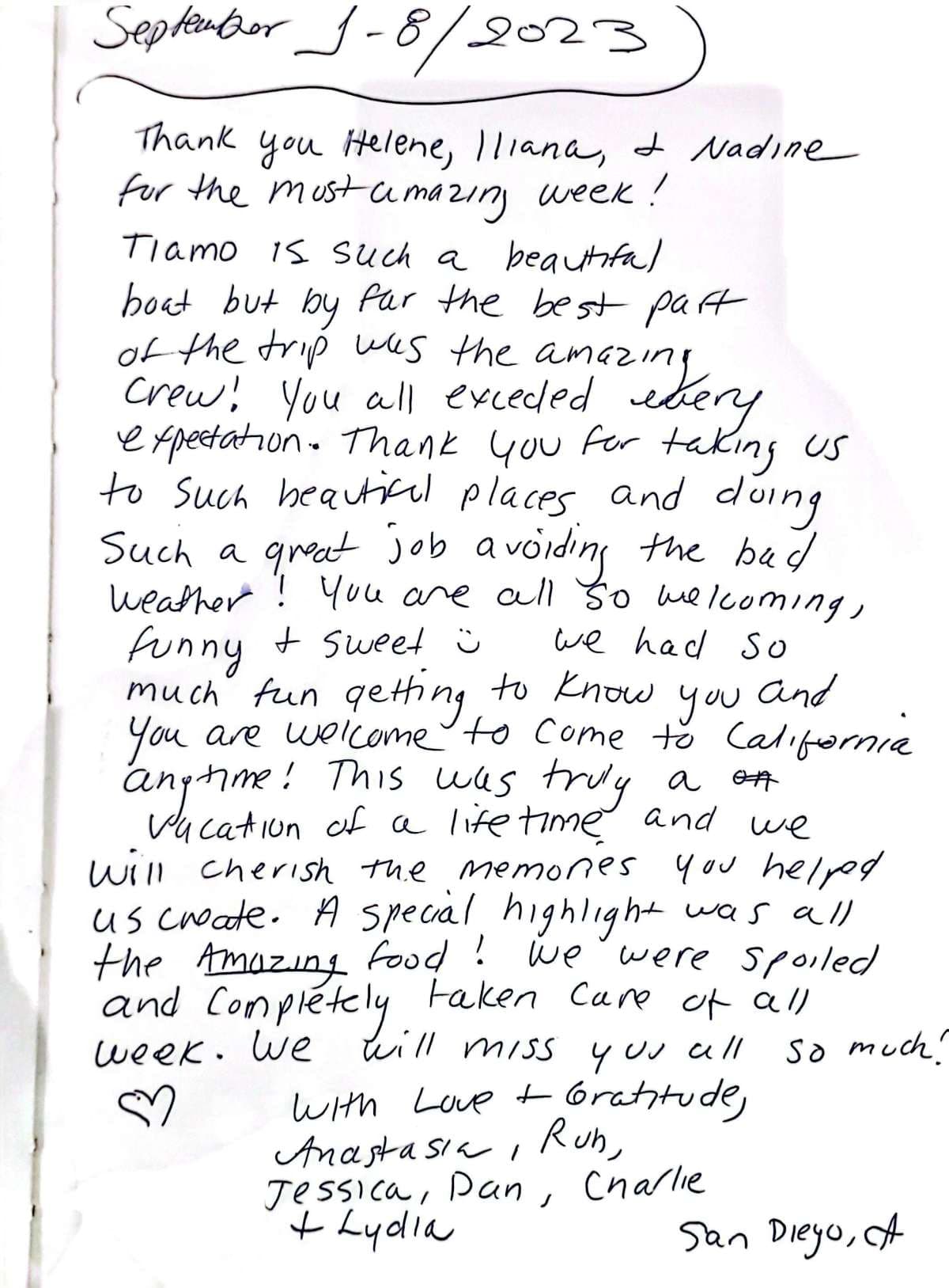 TiAmo guest review