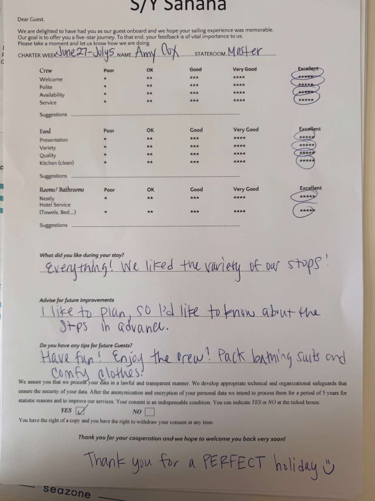 SAHANA guest review