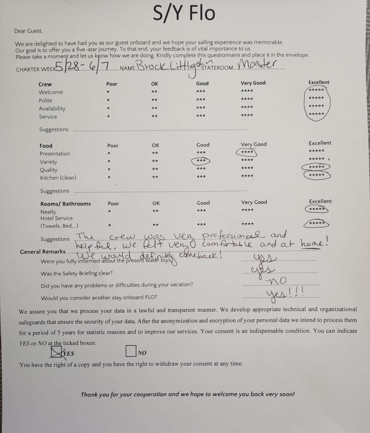 FLO guest review