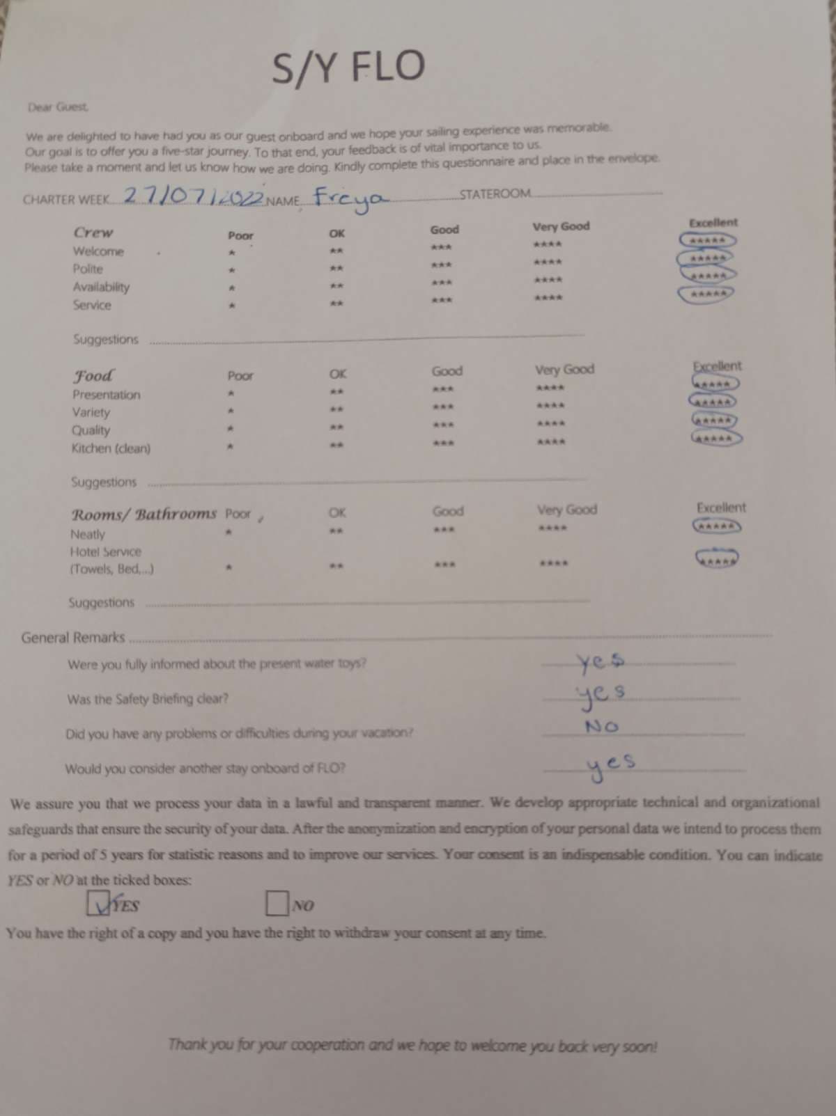 FLO guest review