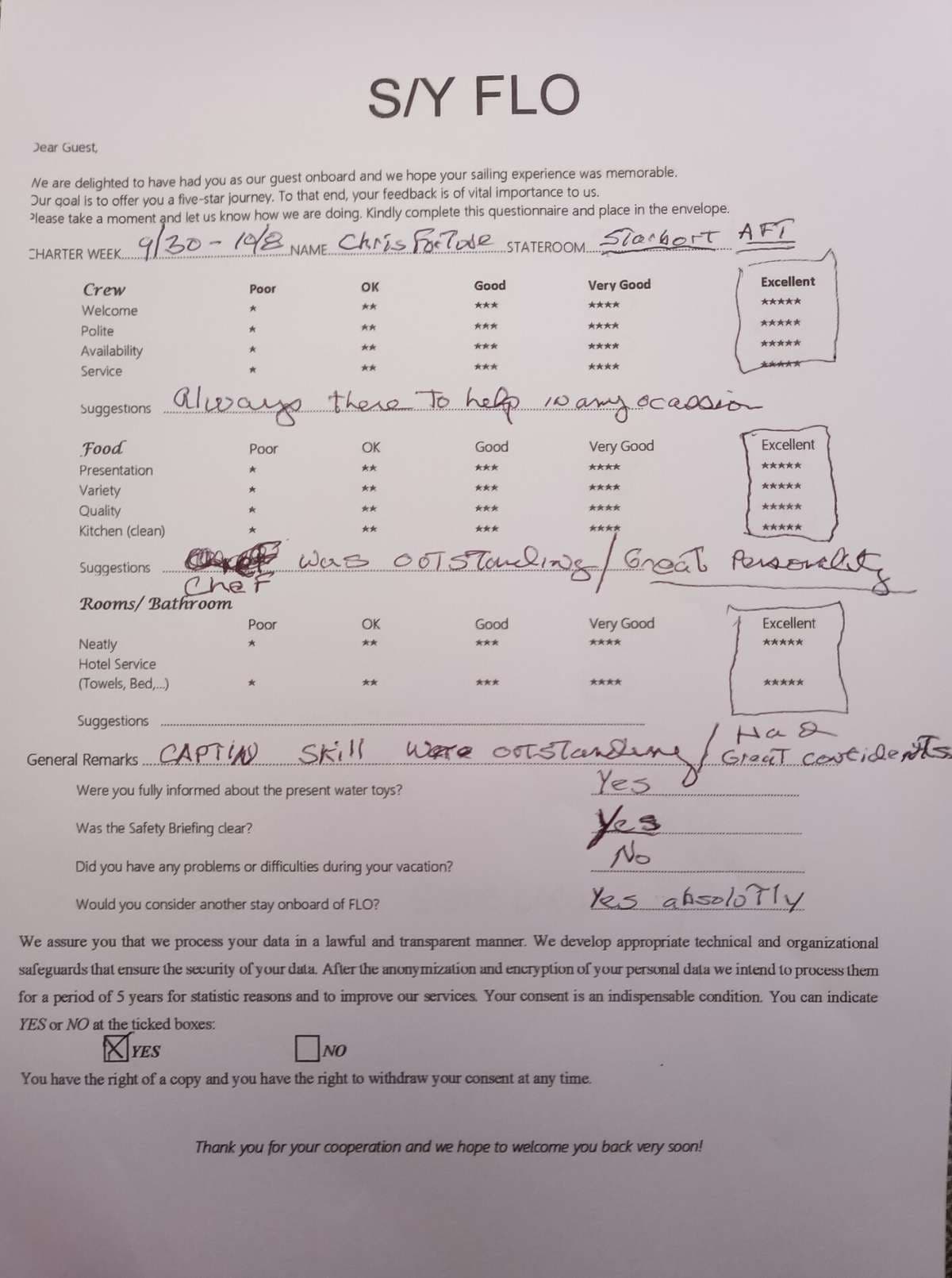 FLO guest review