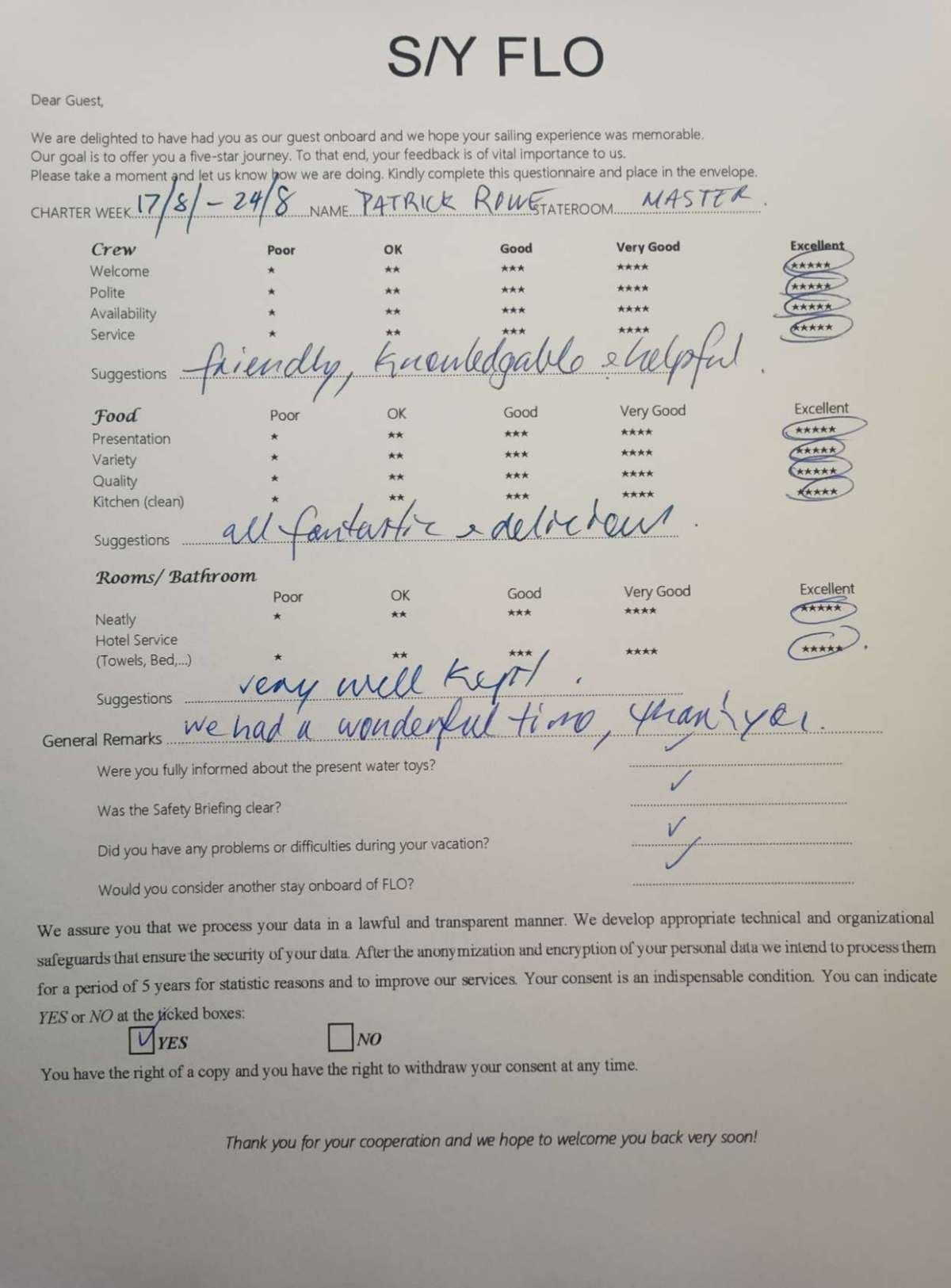 FLO guest review