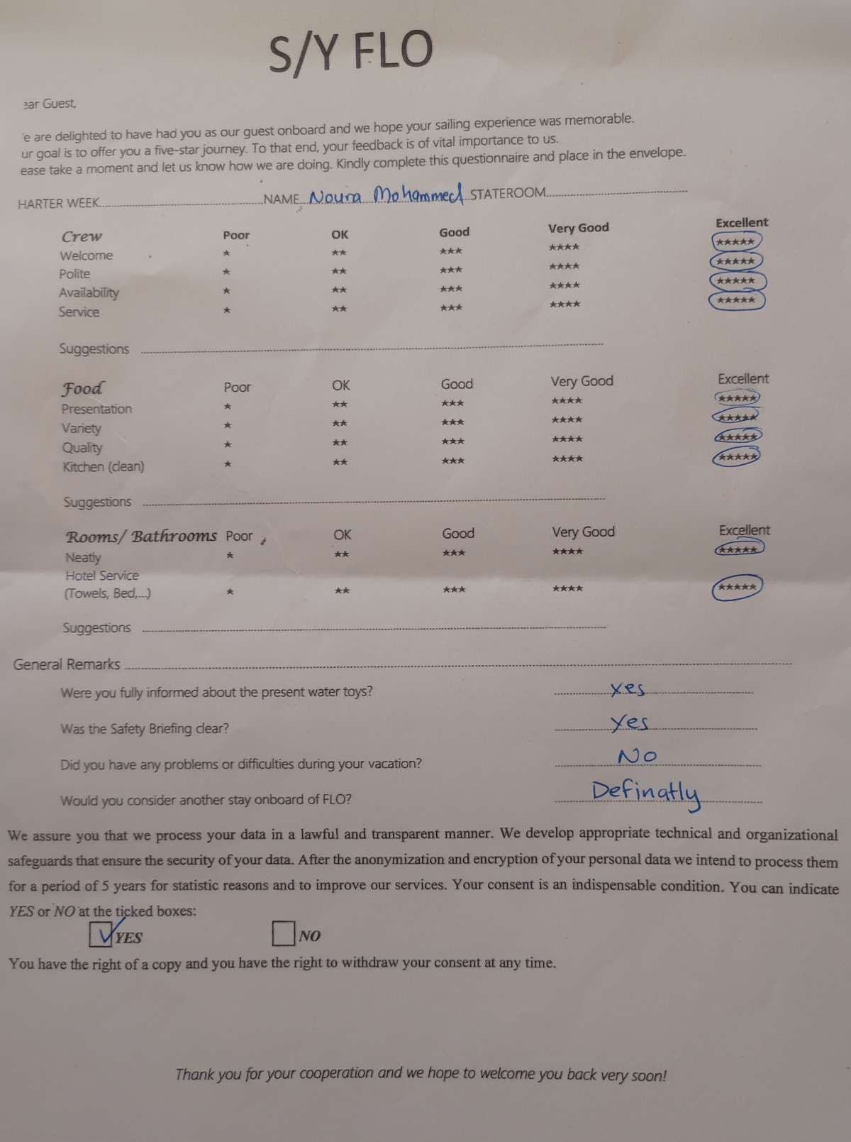 FLO guest review