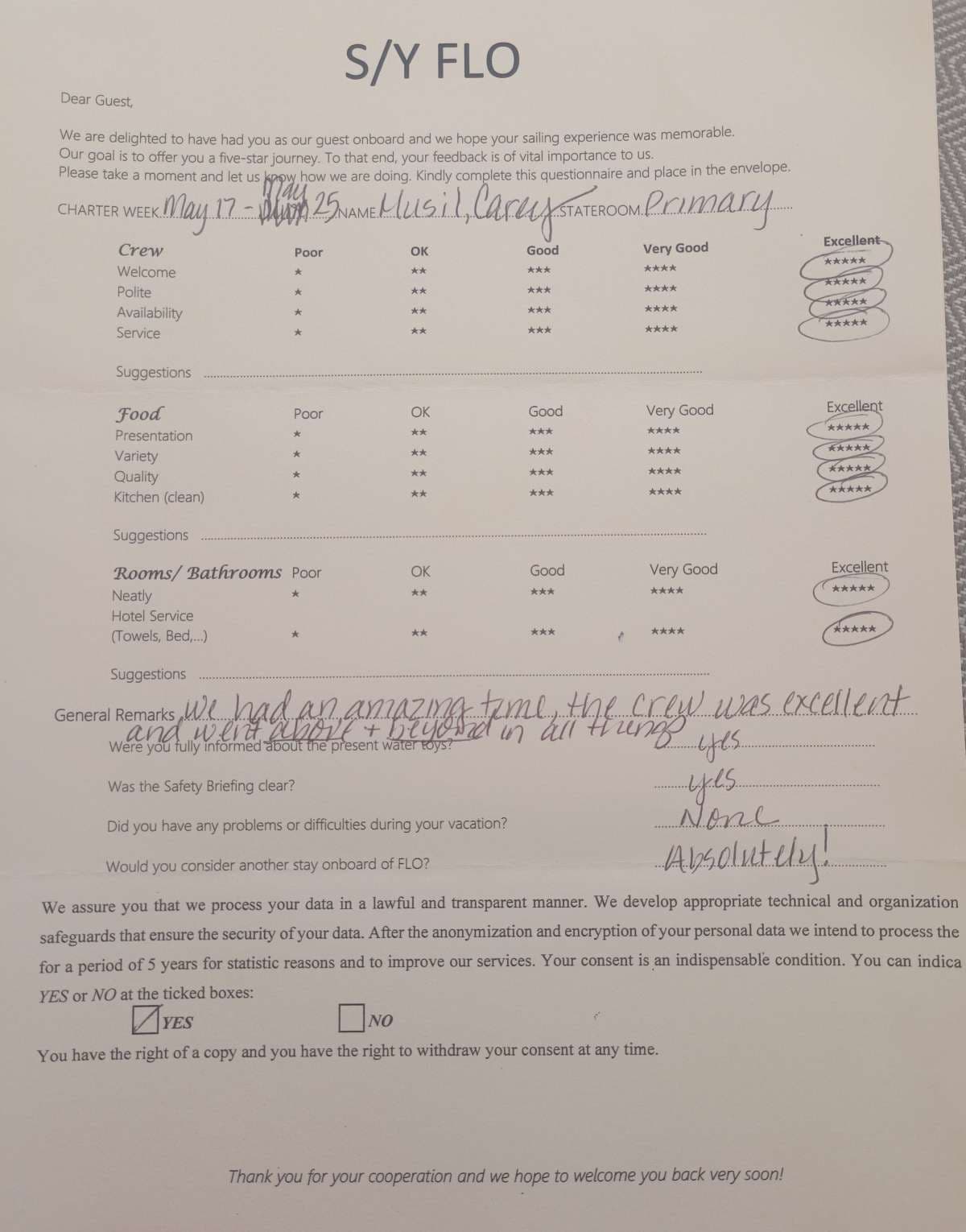 FLO guest review
