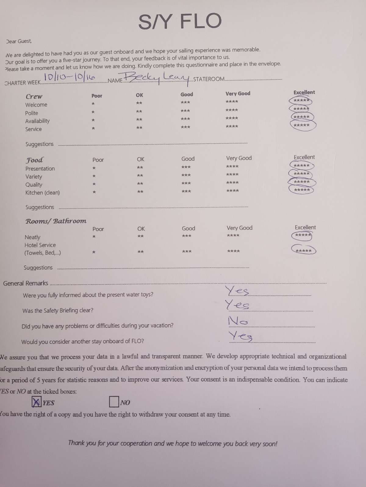 FLO guest review