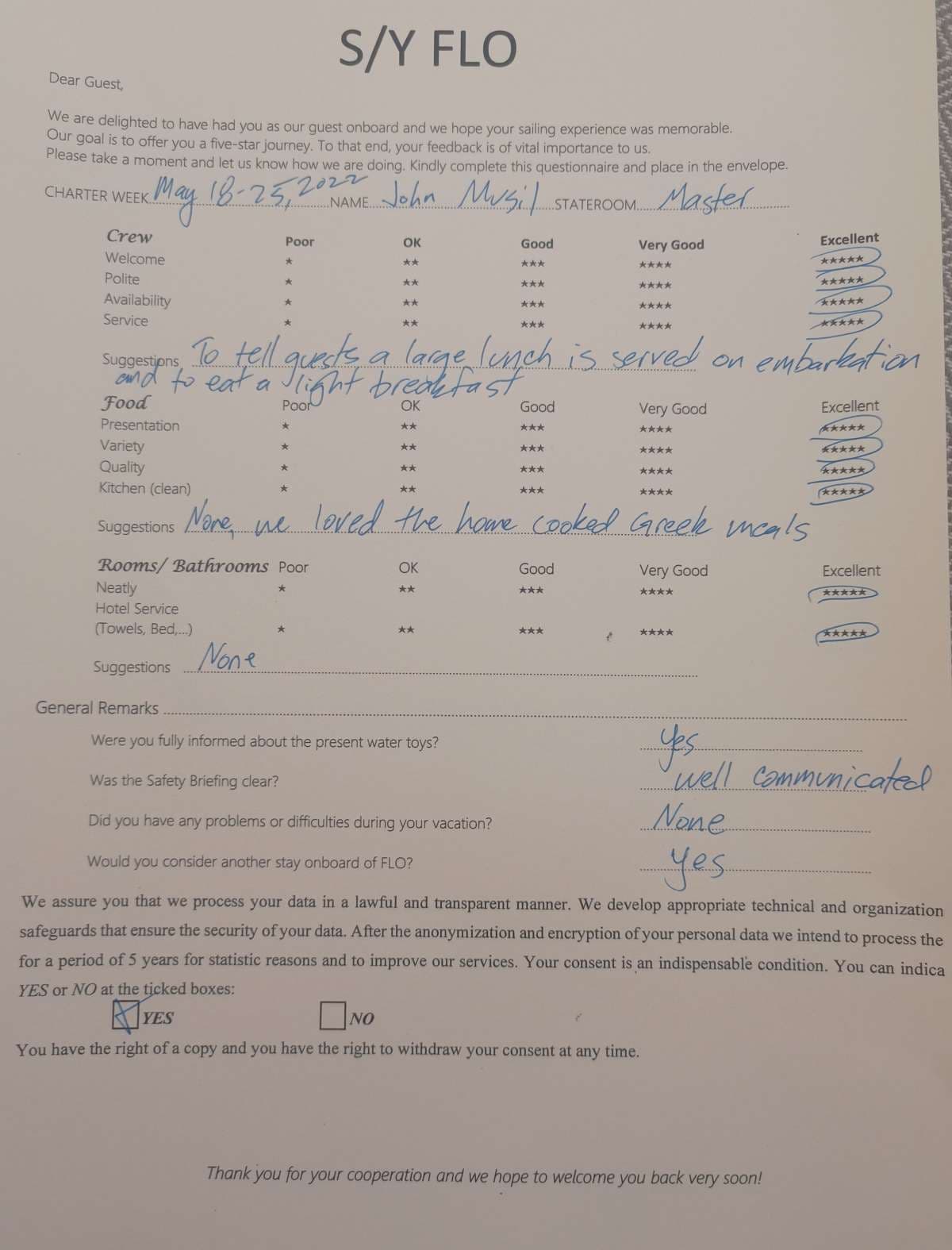 FLO guest review