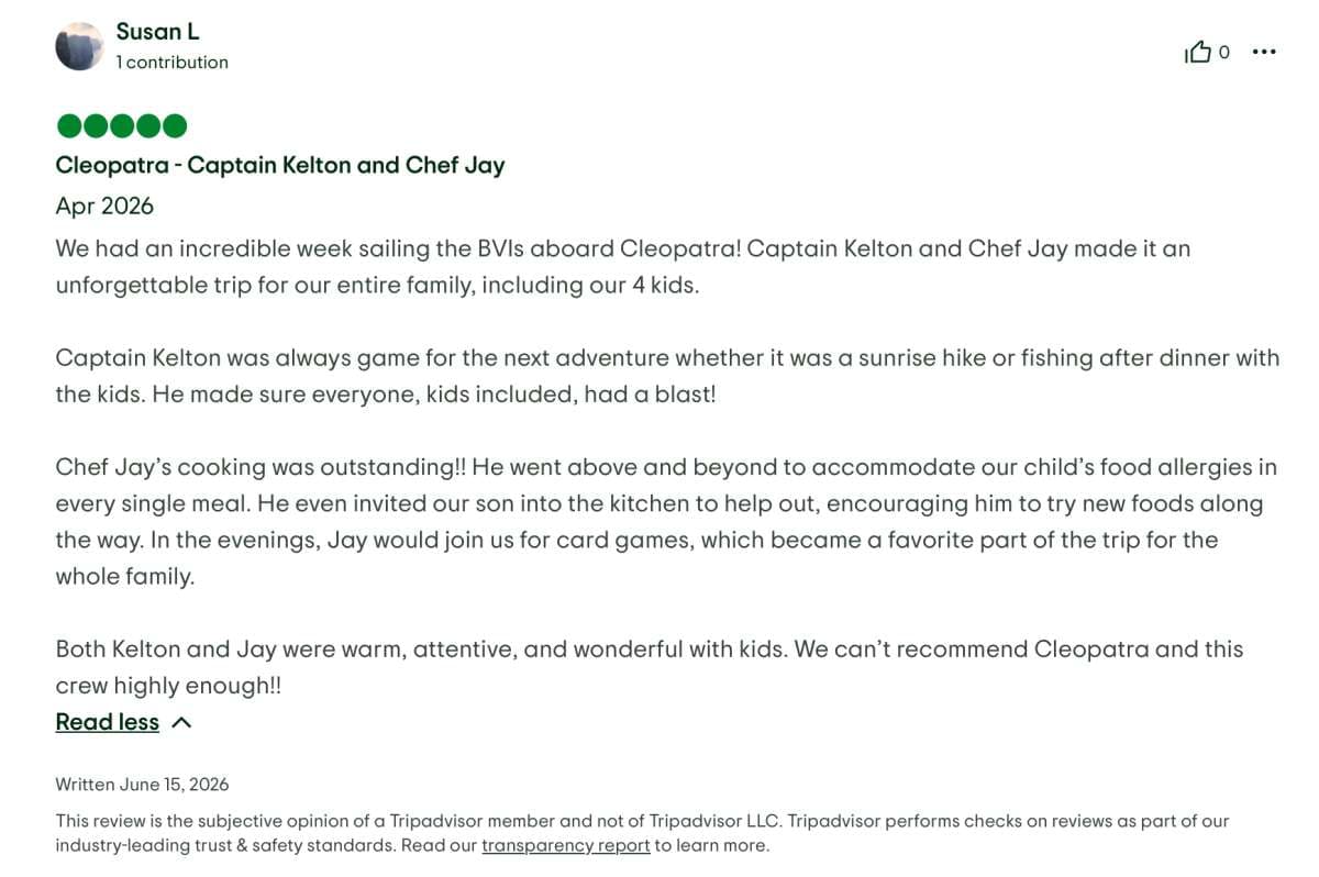 Cleopatra guest review