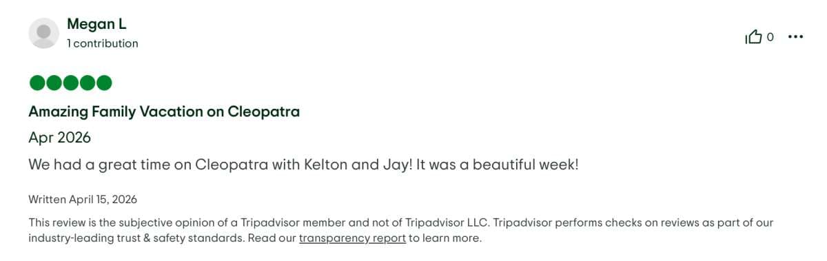 Cleopatra guest review