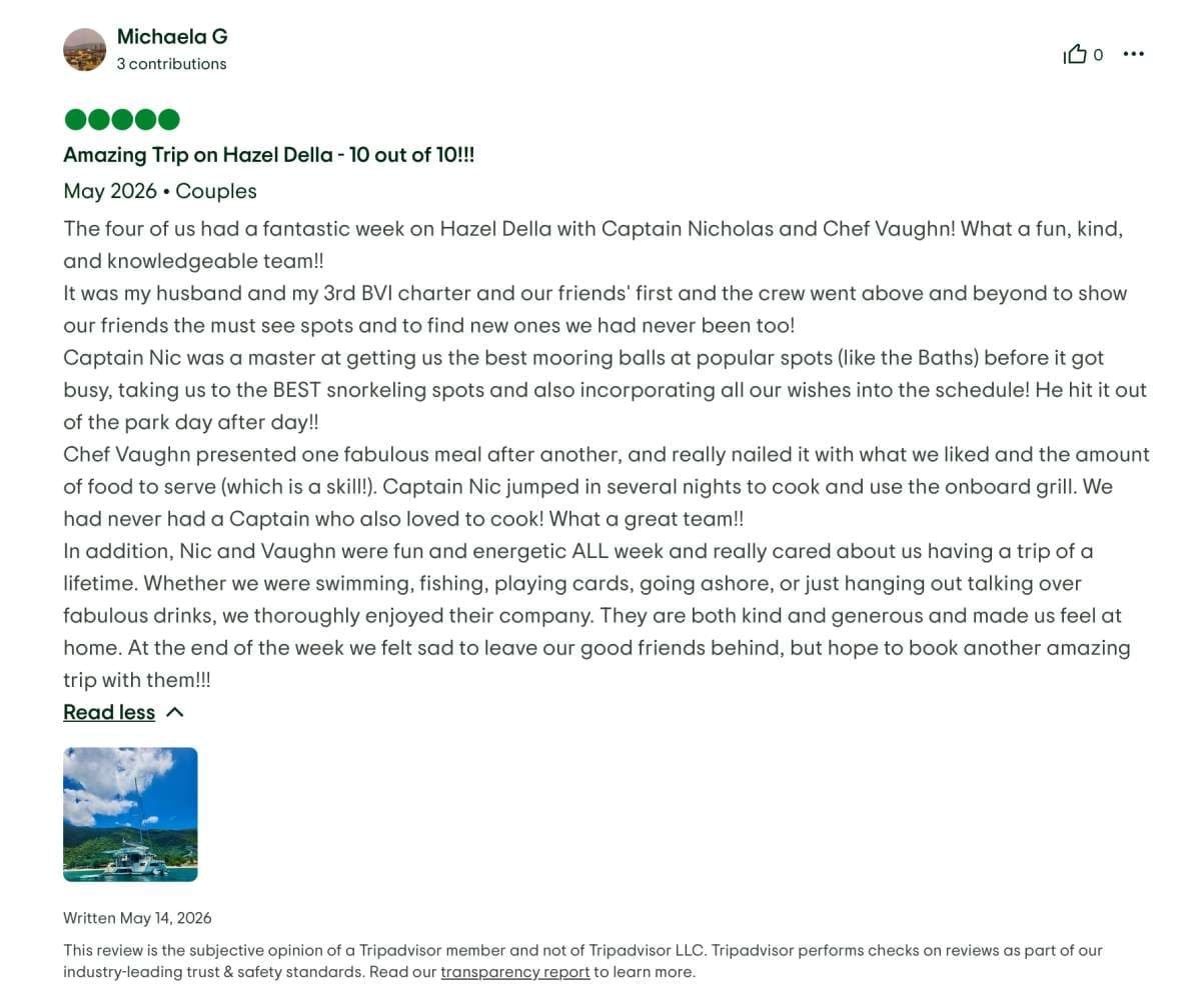 Hazel Della guest review
