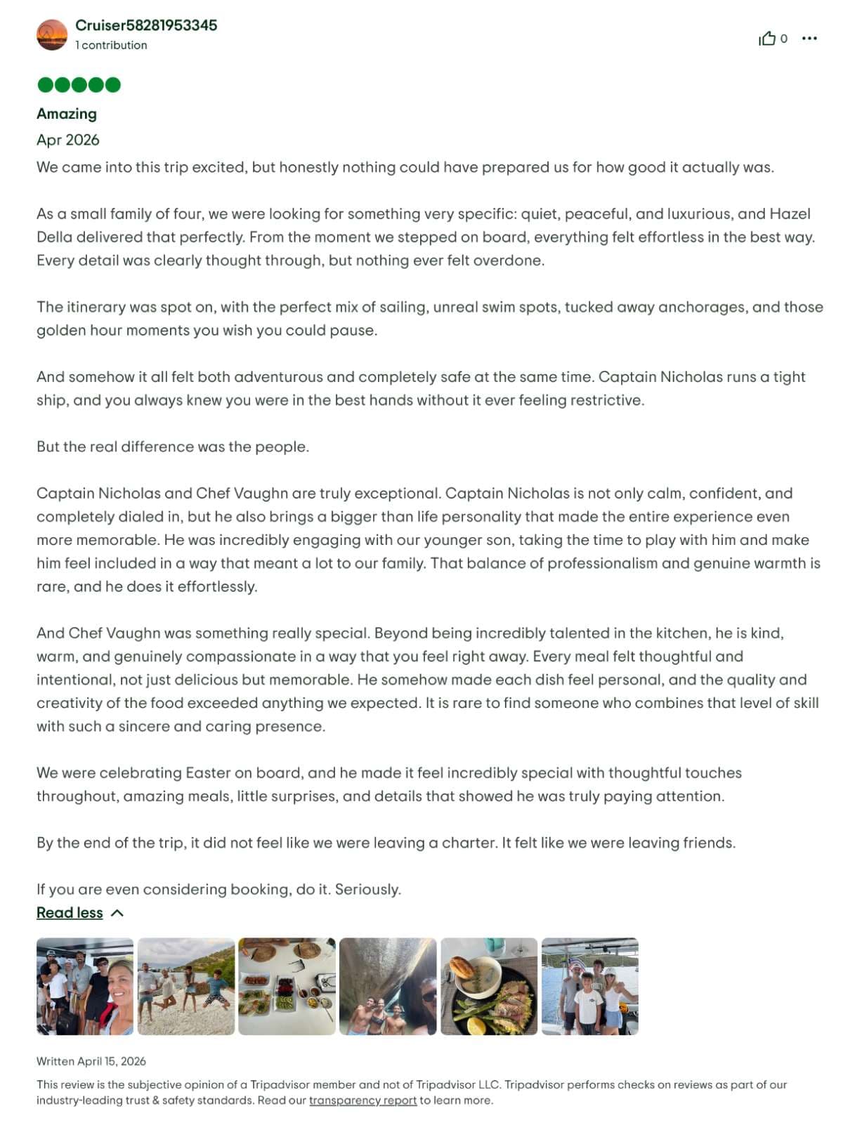 Hazel Della guest review