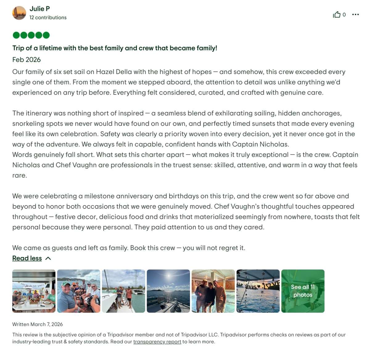 Hazel Della guest review